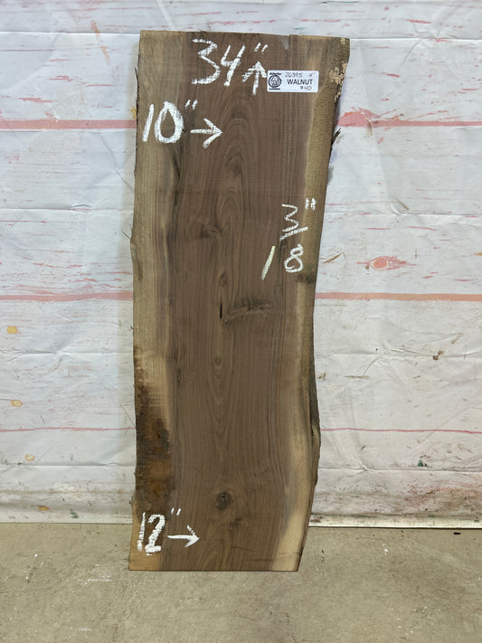 Live Edge Walnut Sku#26395M-4