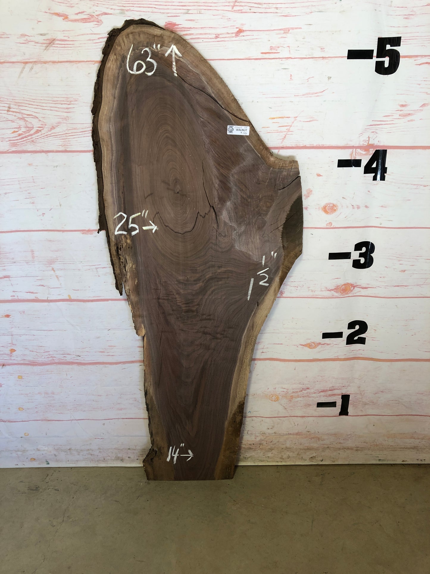 Live Edge Walnut Sku#22665A-13