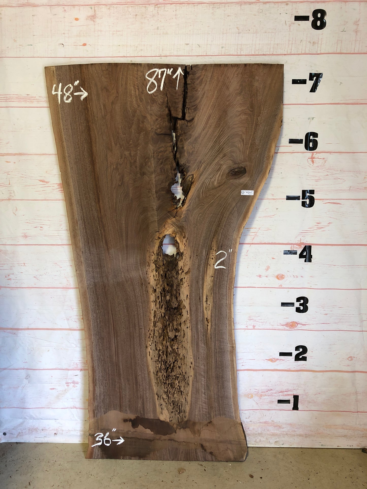 Live Edge Walnut Sku#23567-51