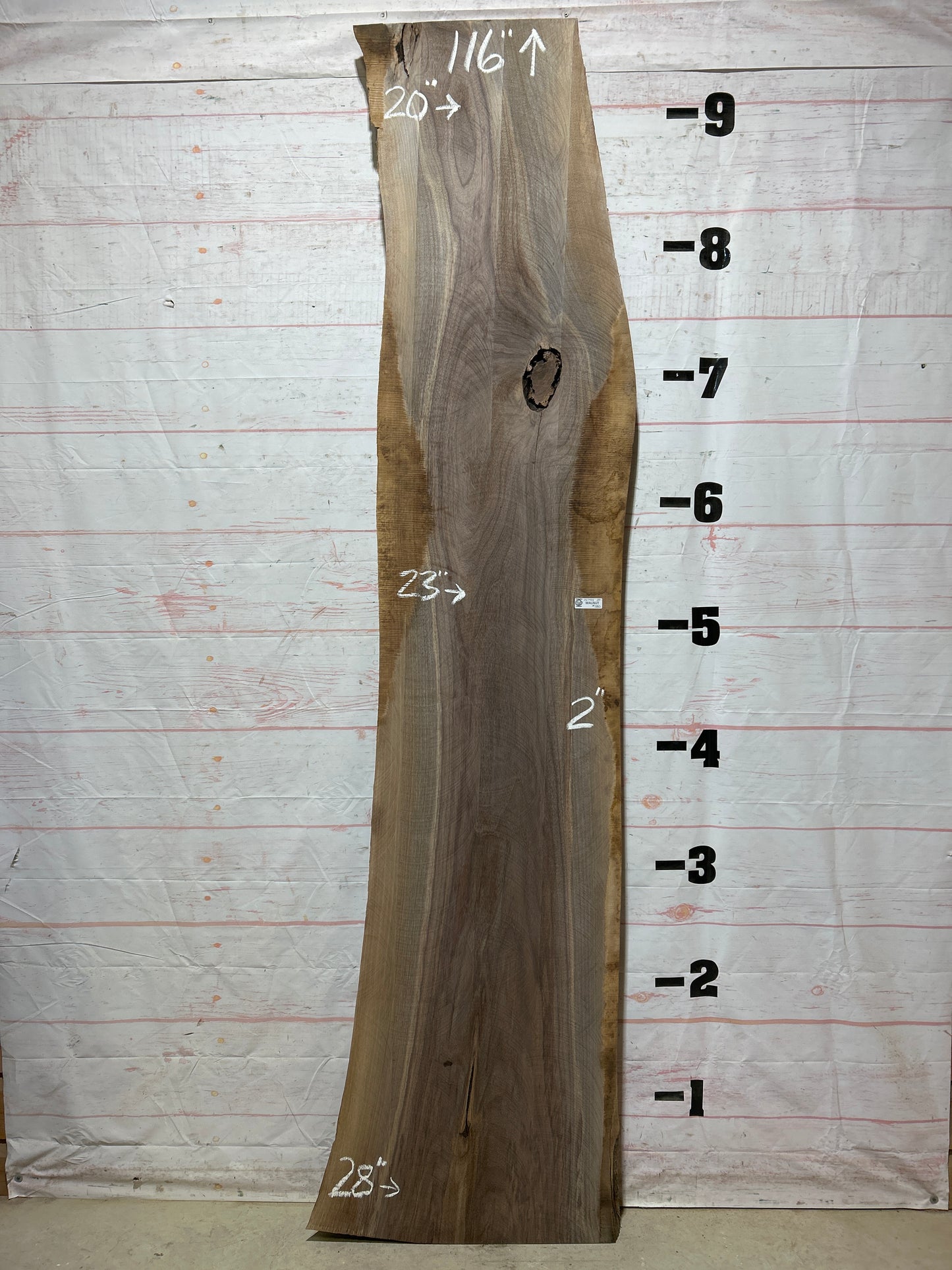 Live Edge Walnut Sku#26733K-39