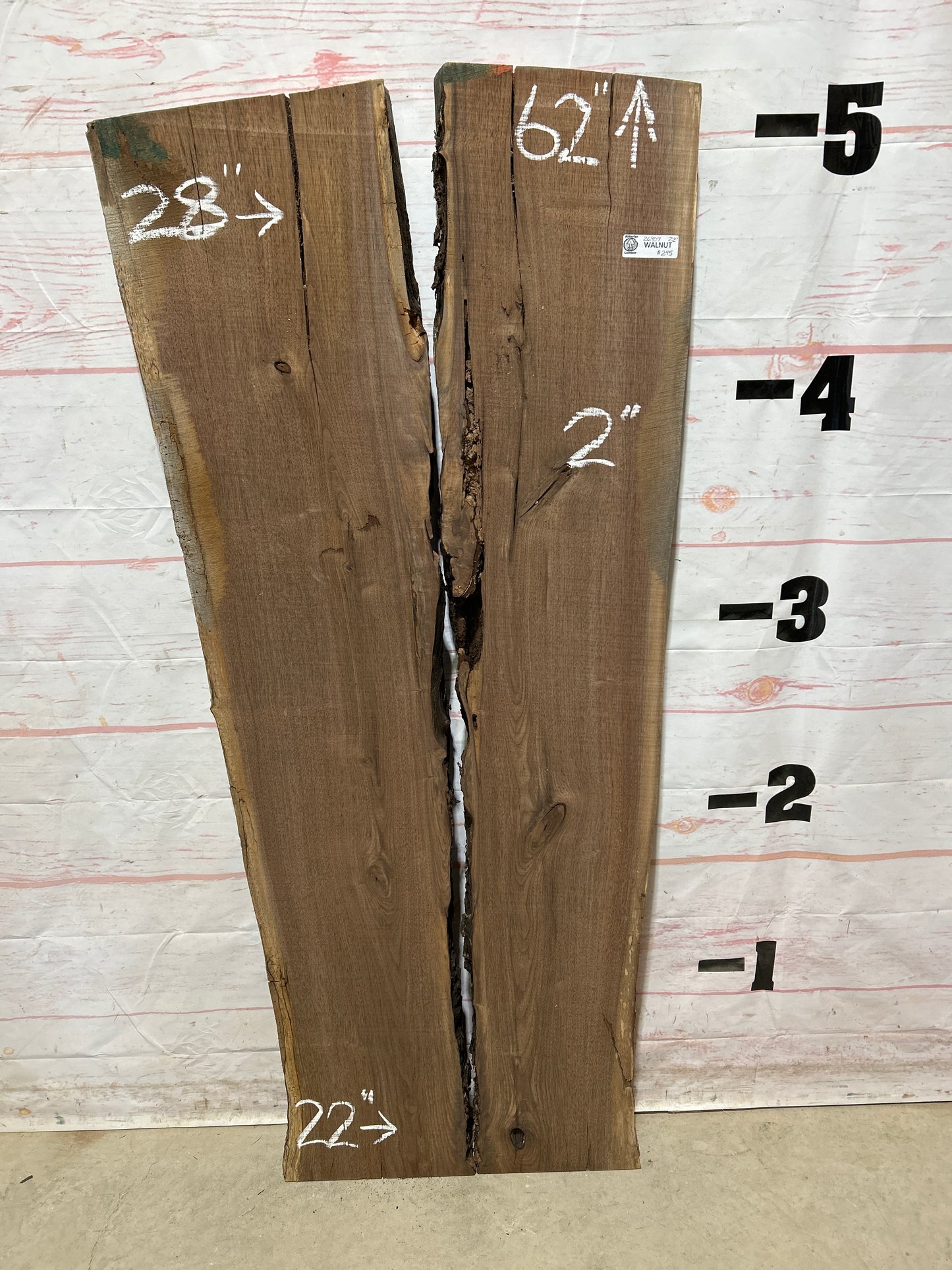 Live Edge Walnut Sku#26907-22