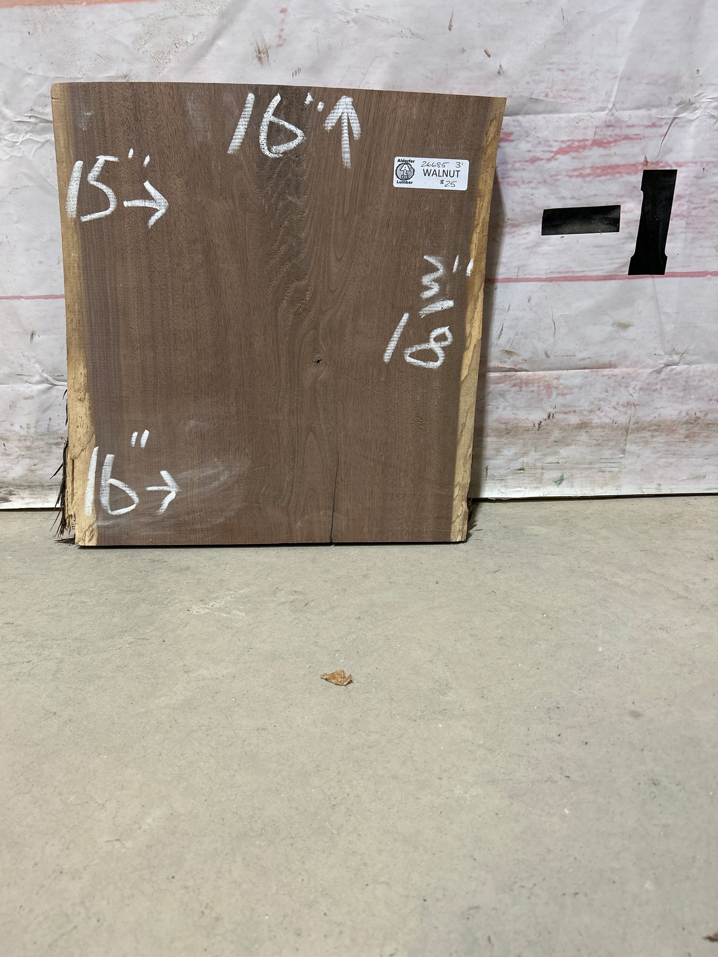 Live Edge Walnut Sku#26685M-3