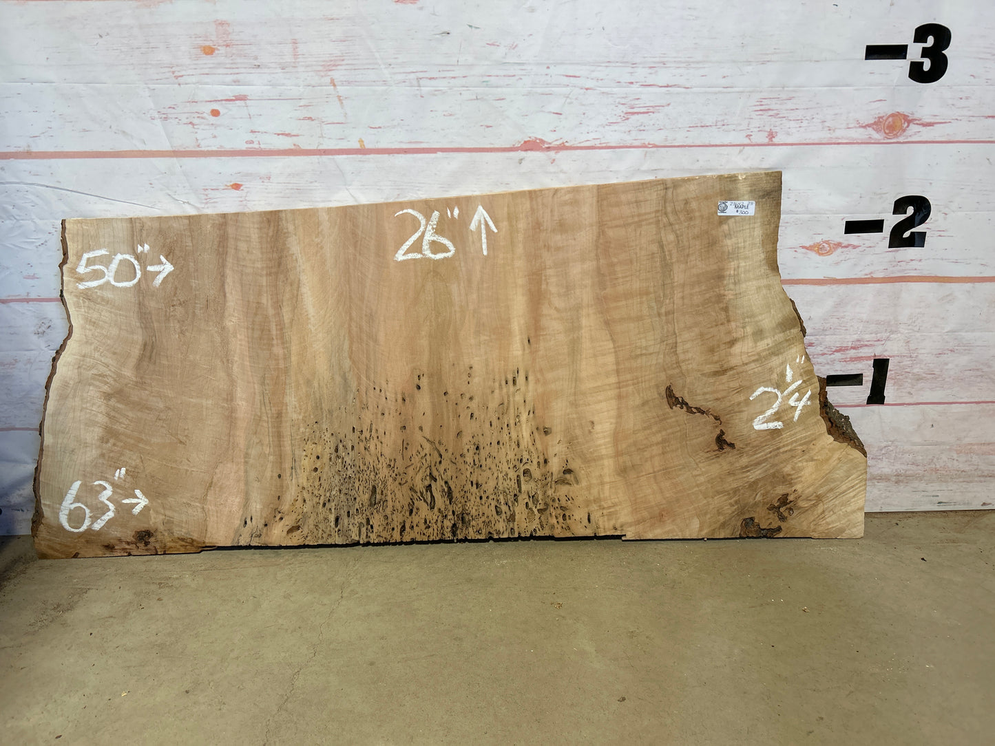 Live Edge Maple Sku#23642B-23