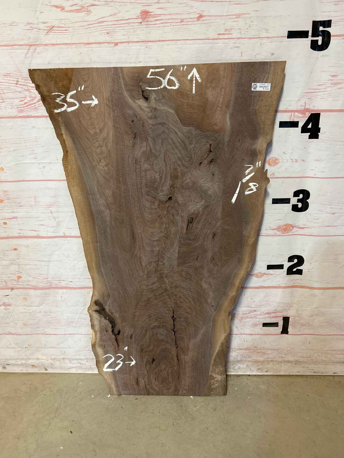 Live Edge Walnut Sku#24489N-23