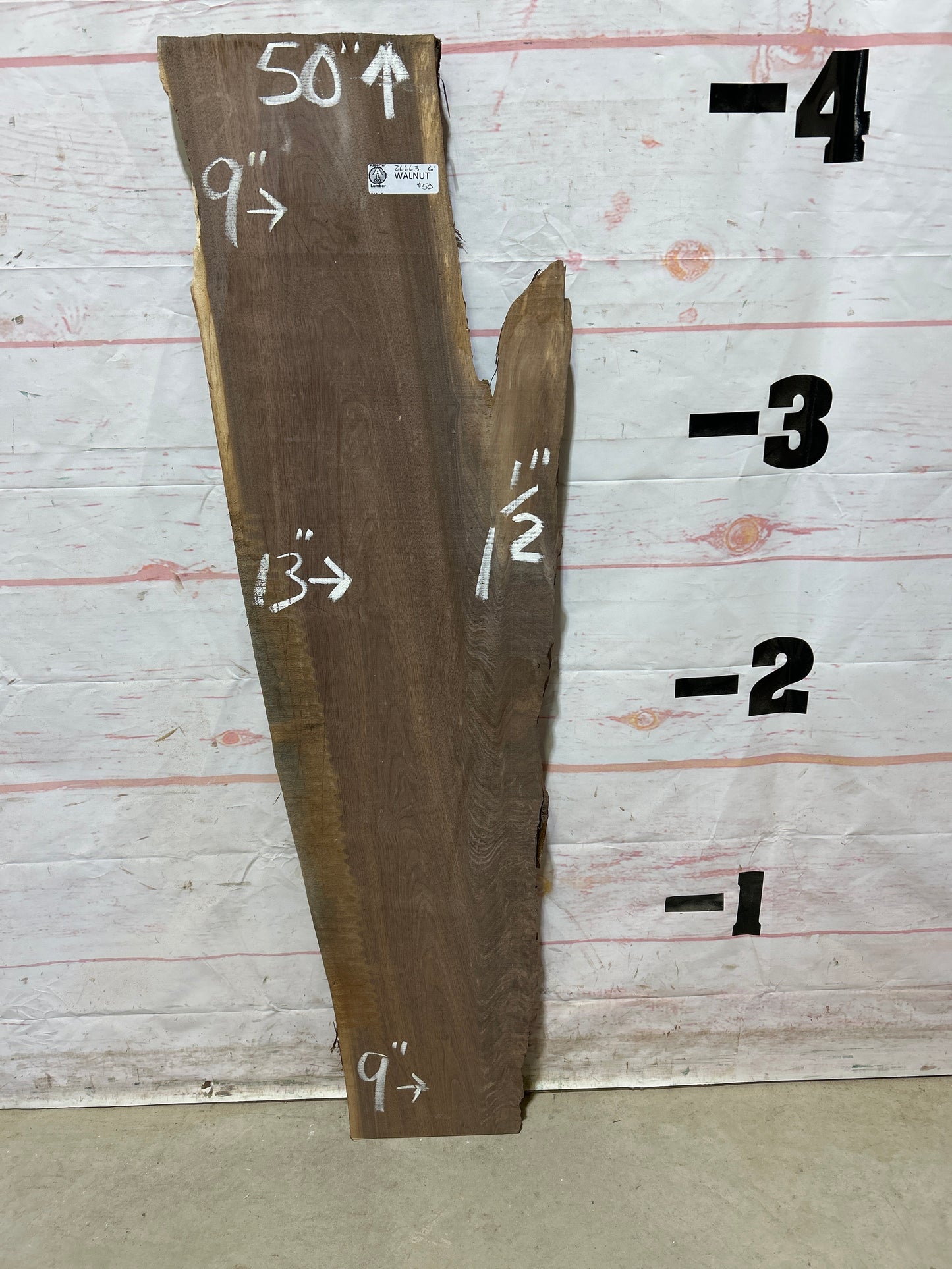 Live Edge Walnut Sku#26663M-6