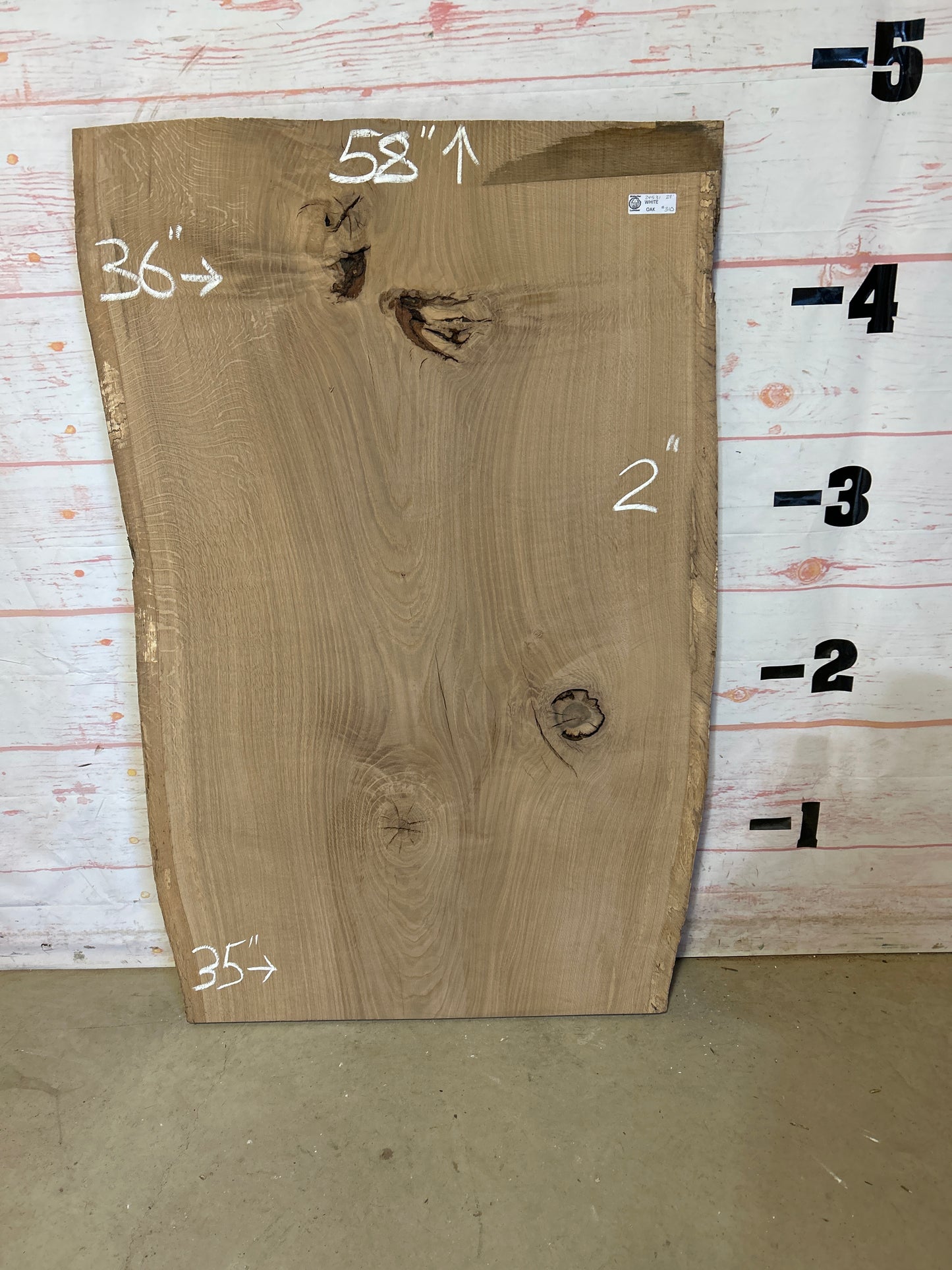 Live Edge White Oak Sku#24531-29