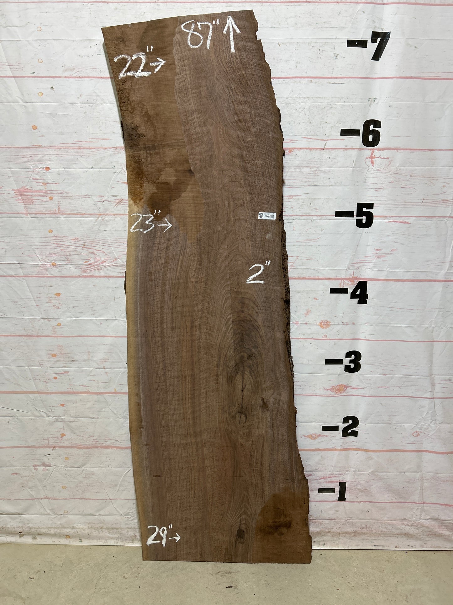Live Edge Walnut Sku#26740J-31