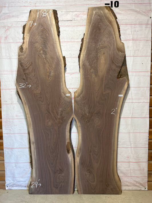Live Edge Walnut Set Sku#26186K-82