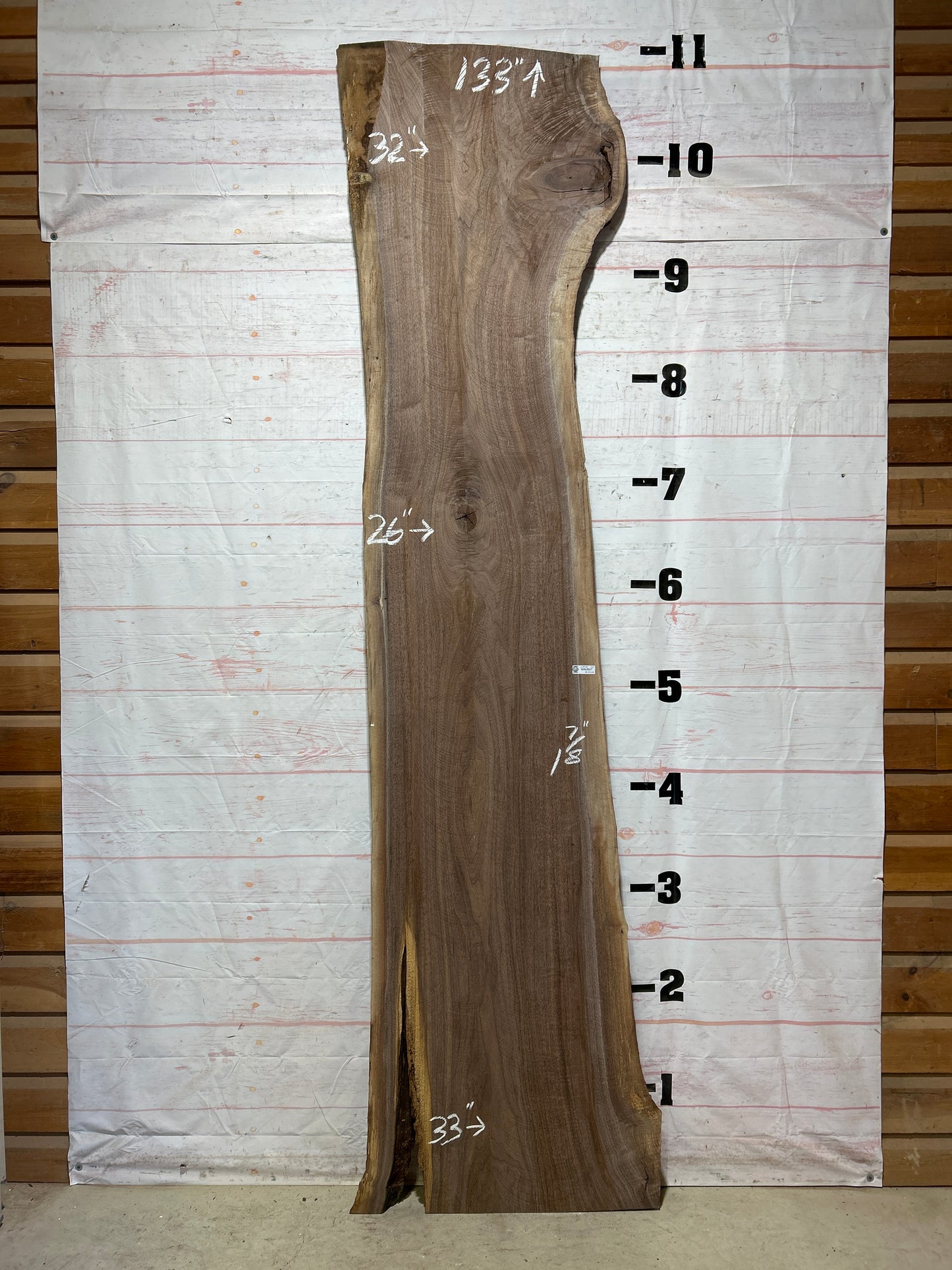Live Edge Walnut Sku#27030K-55