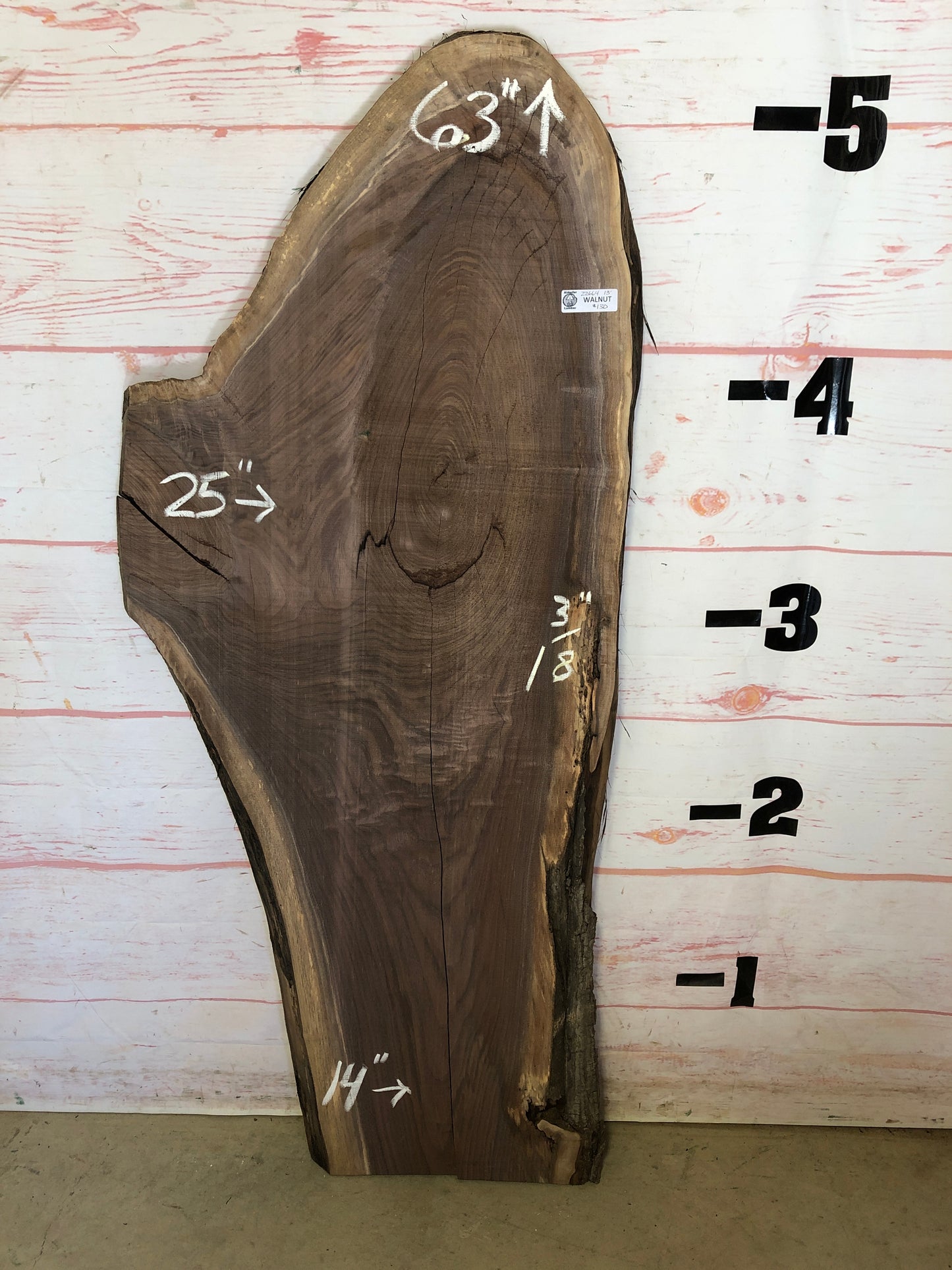 Live Edge Walnut Sku#22664A-13