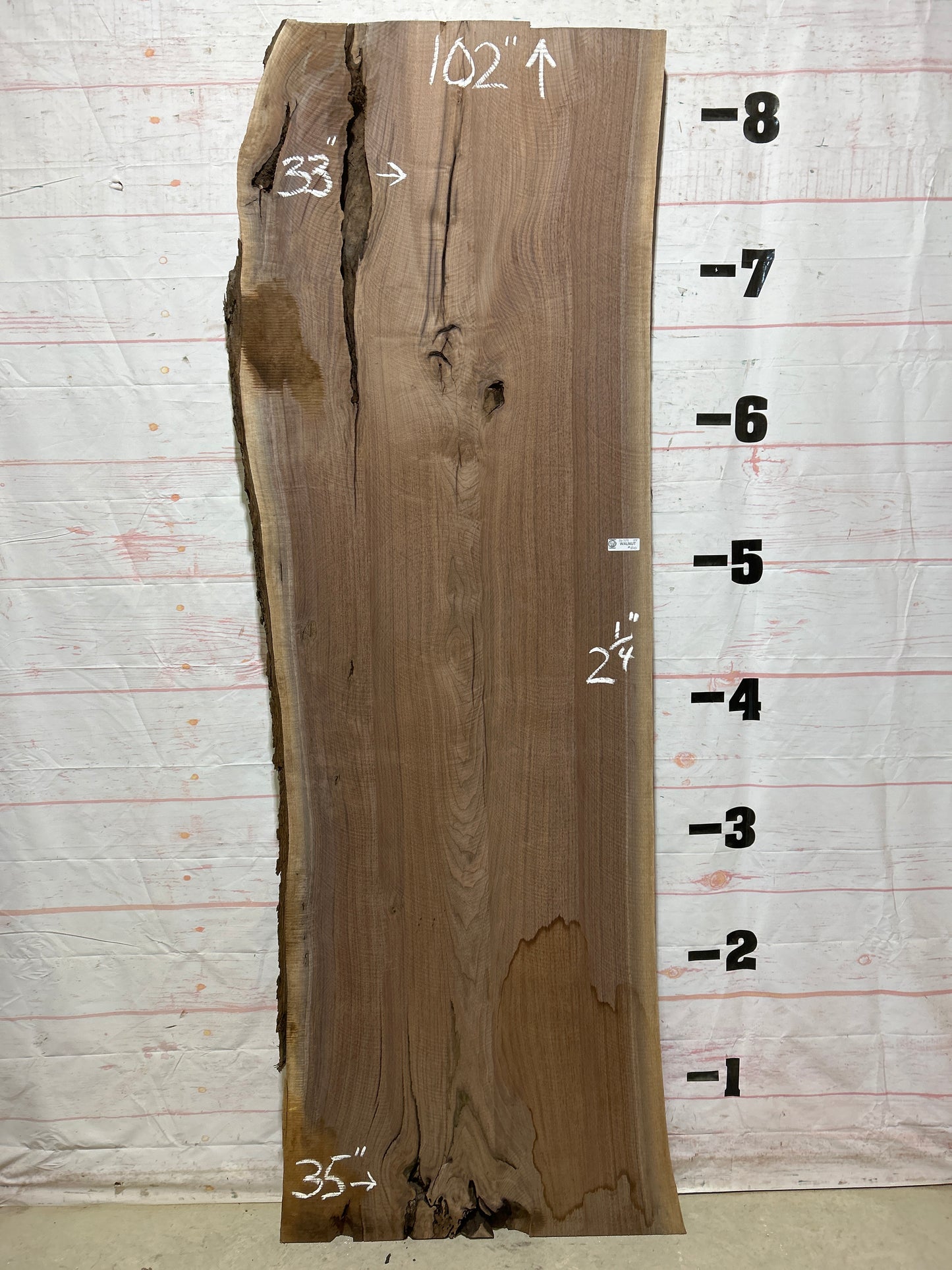 Live Edge Walnut Sku#26729K-54