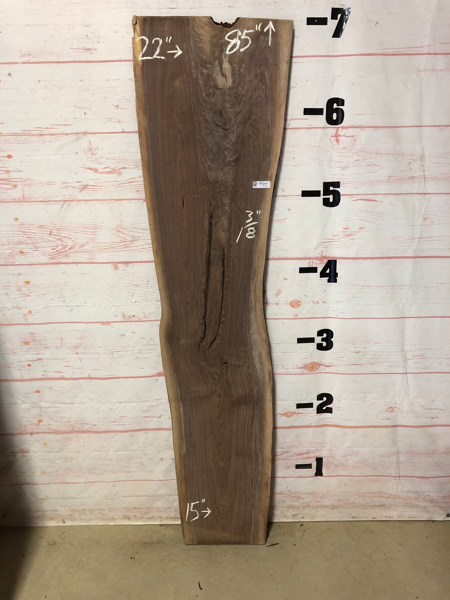 Live Edge Walnut Sku#22864A-17