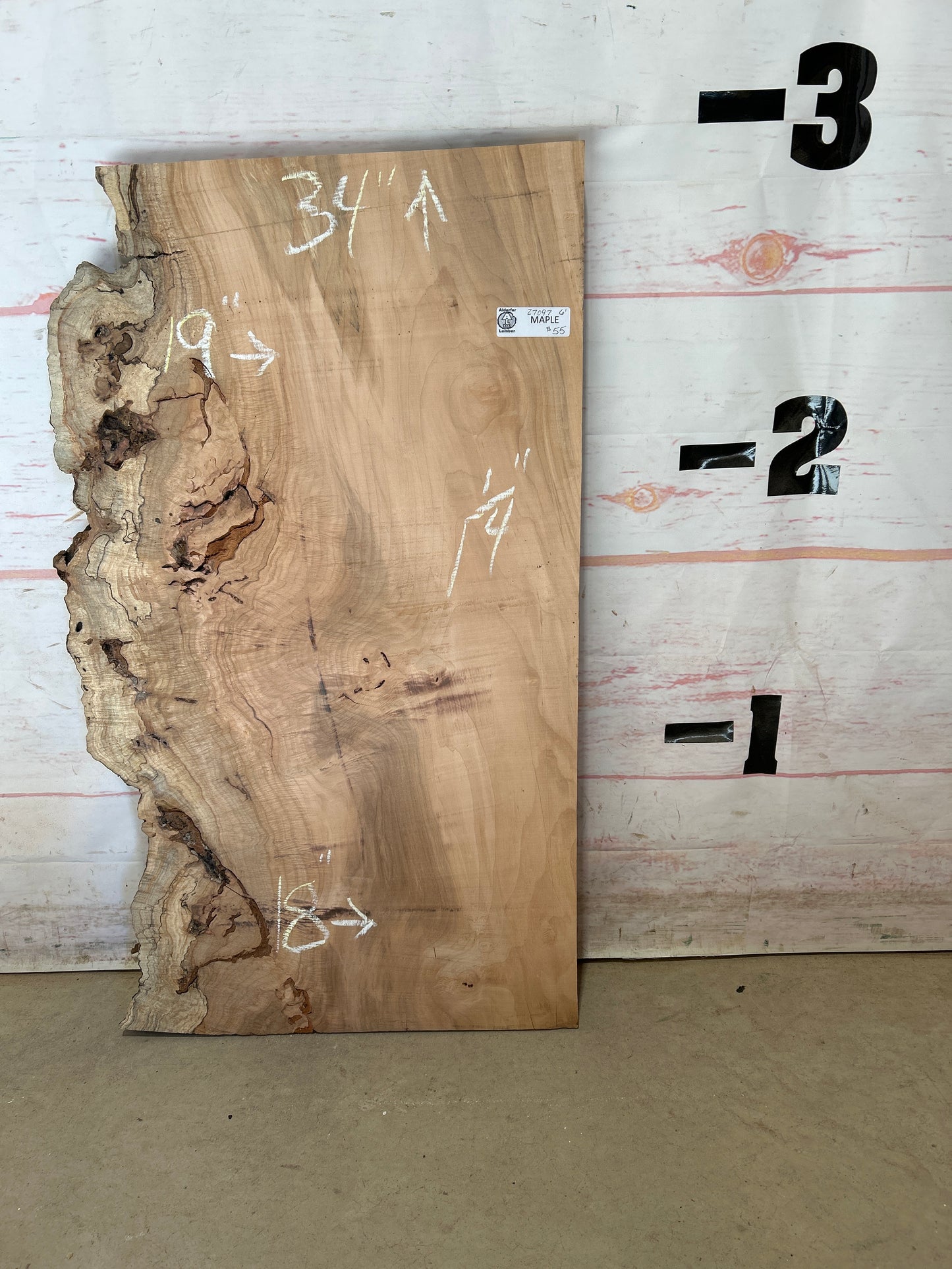 Live Edge Maple Sku#27097M-6