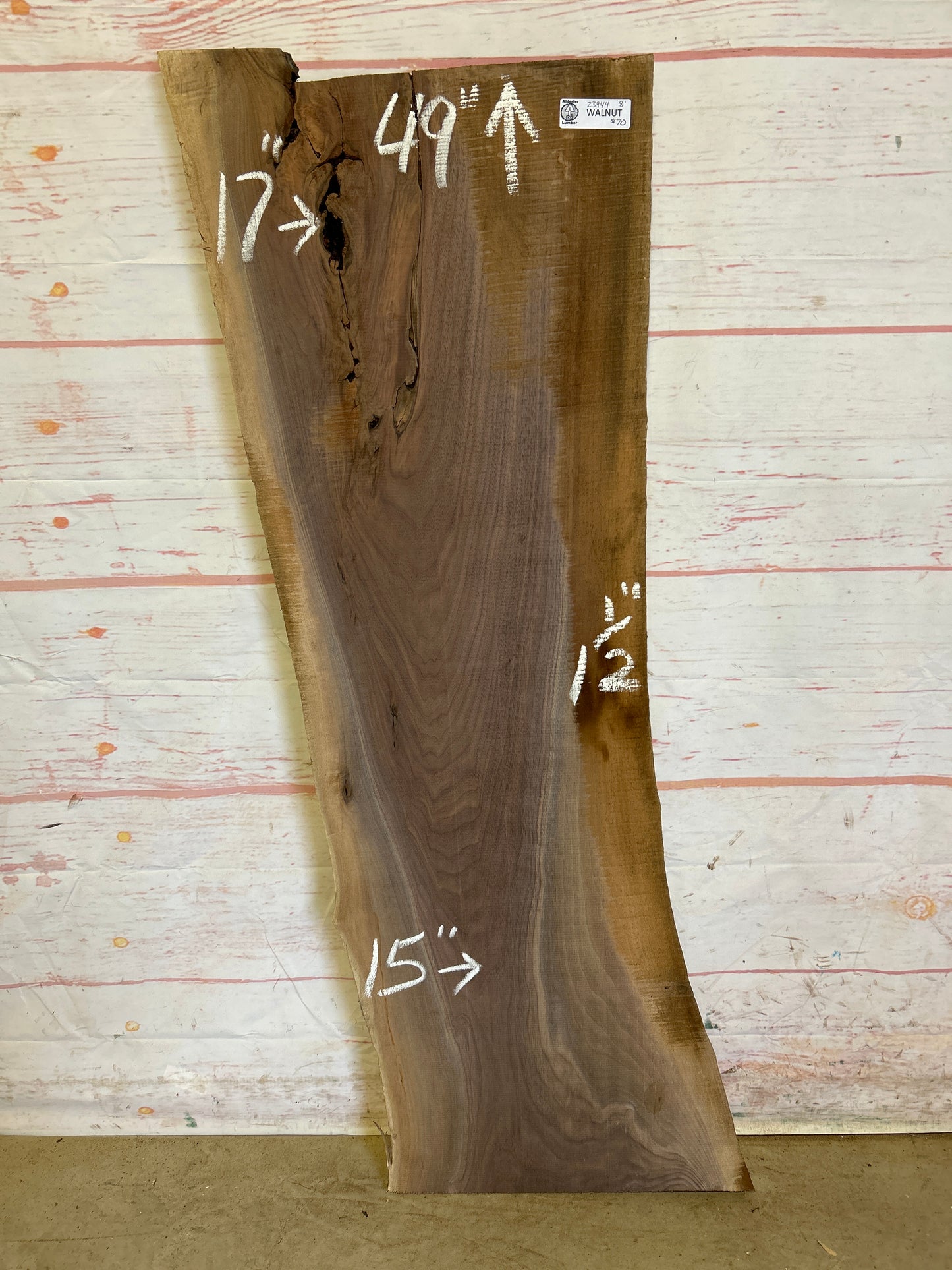 Live Edge Walnut Sku#23944M-8