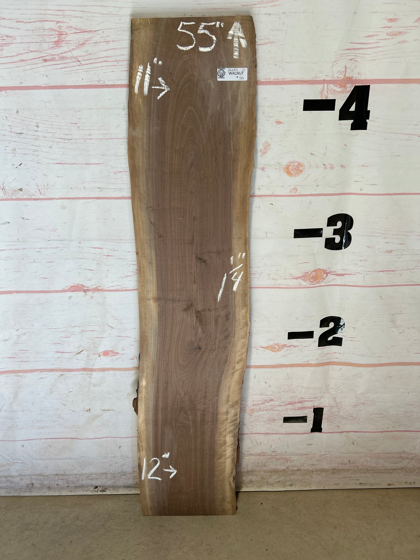 Live Edge Walnut Sku#26683M-6