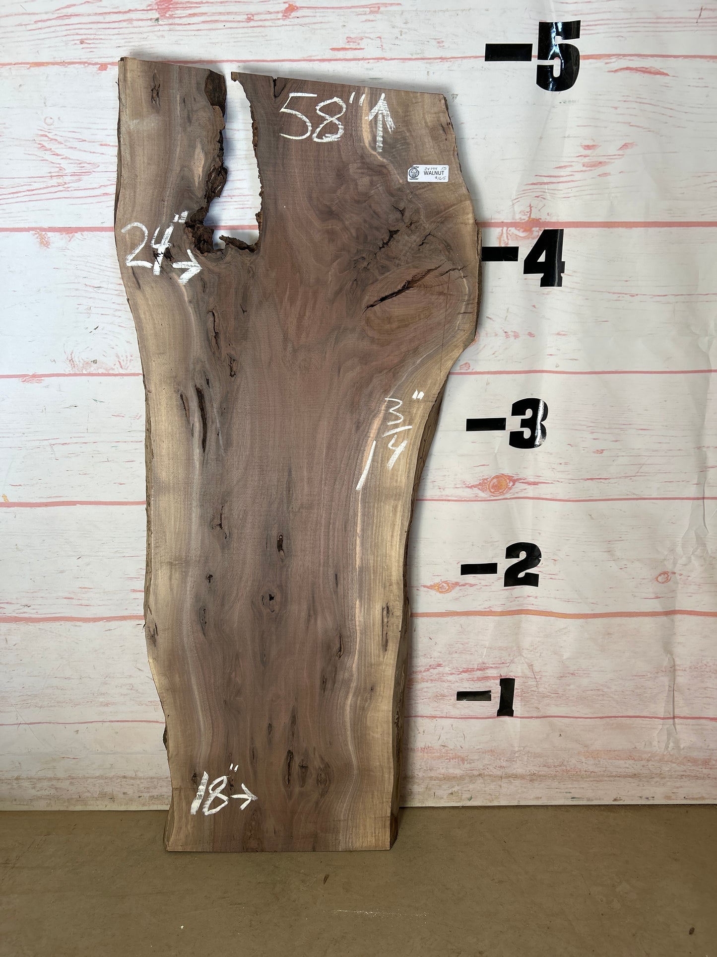 Live Edge Walnut Sku#24794A-15