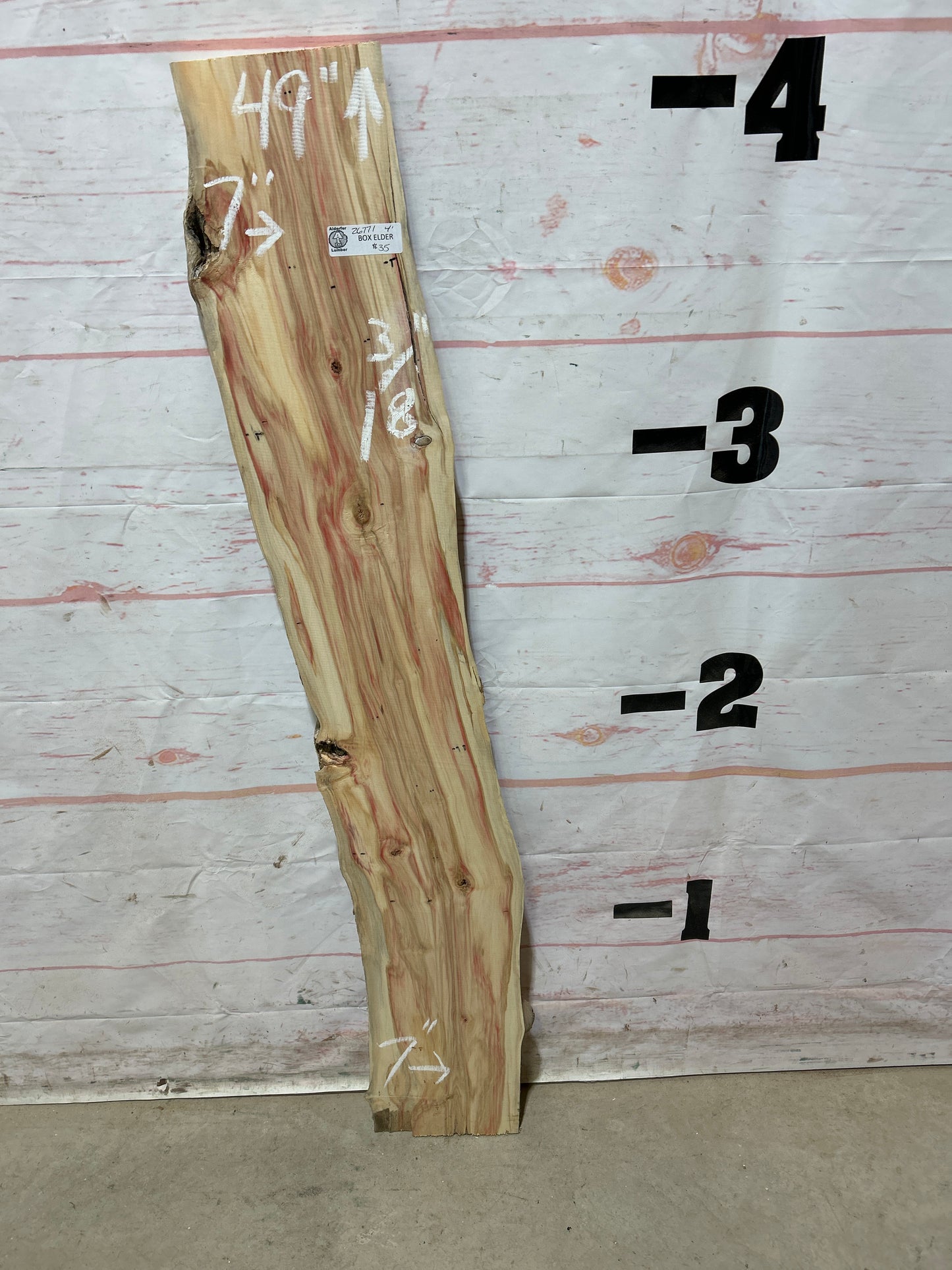Live Edge Box Elder Sku#26771M-4
