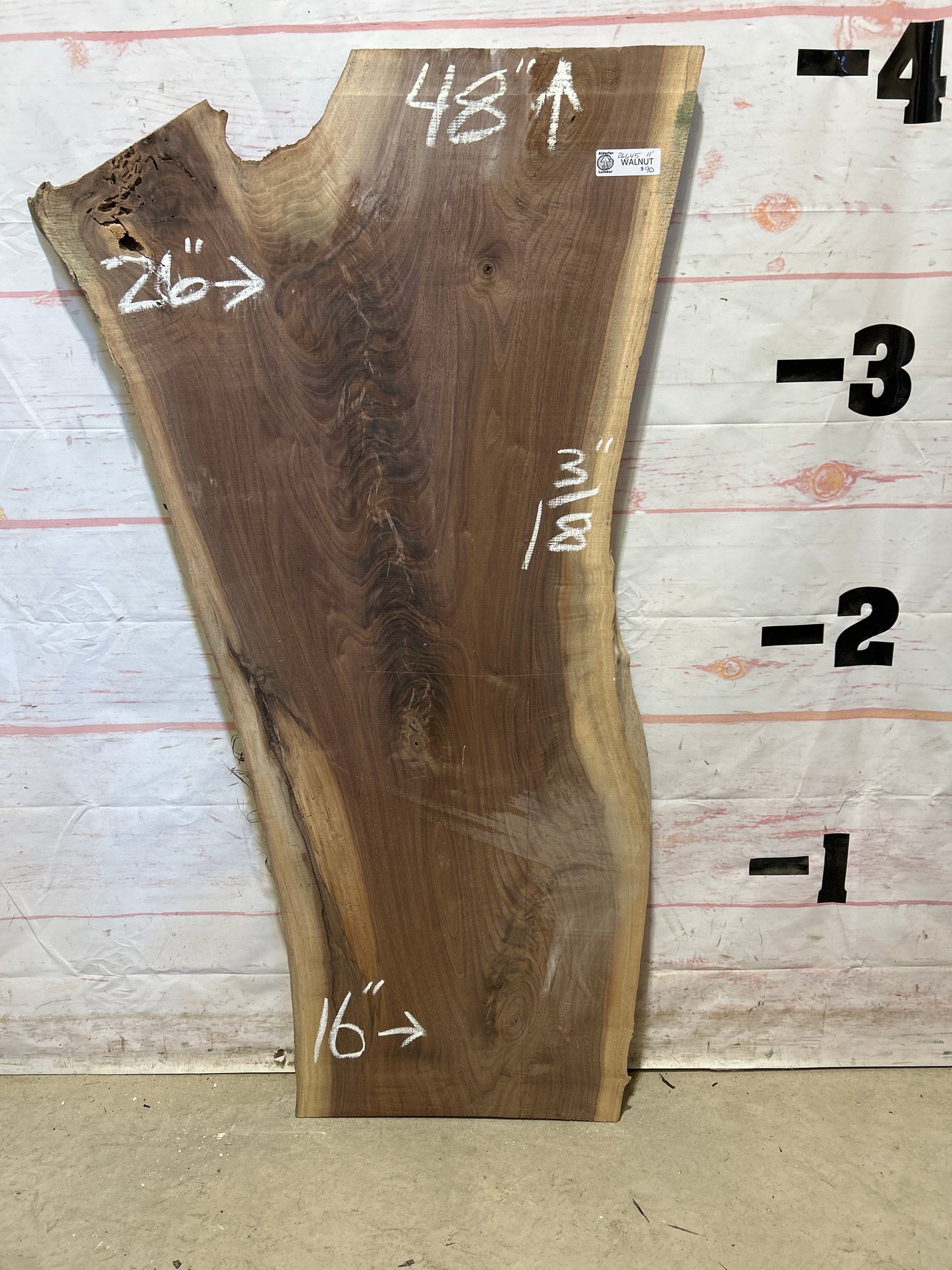 Live Edge Walnut Sku#26645M-11