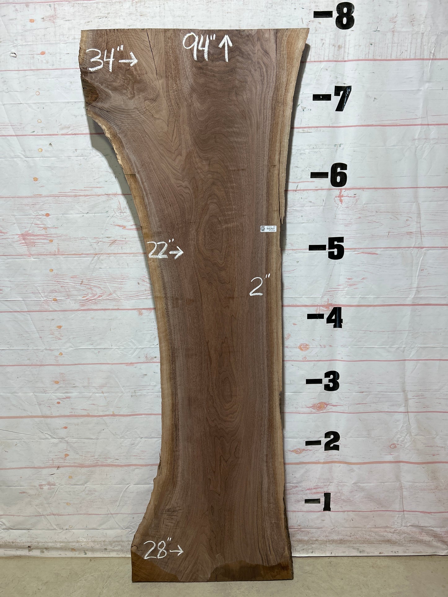 Live Edge Walnut Sku#27214K-37