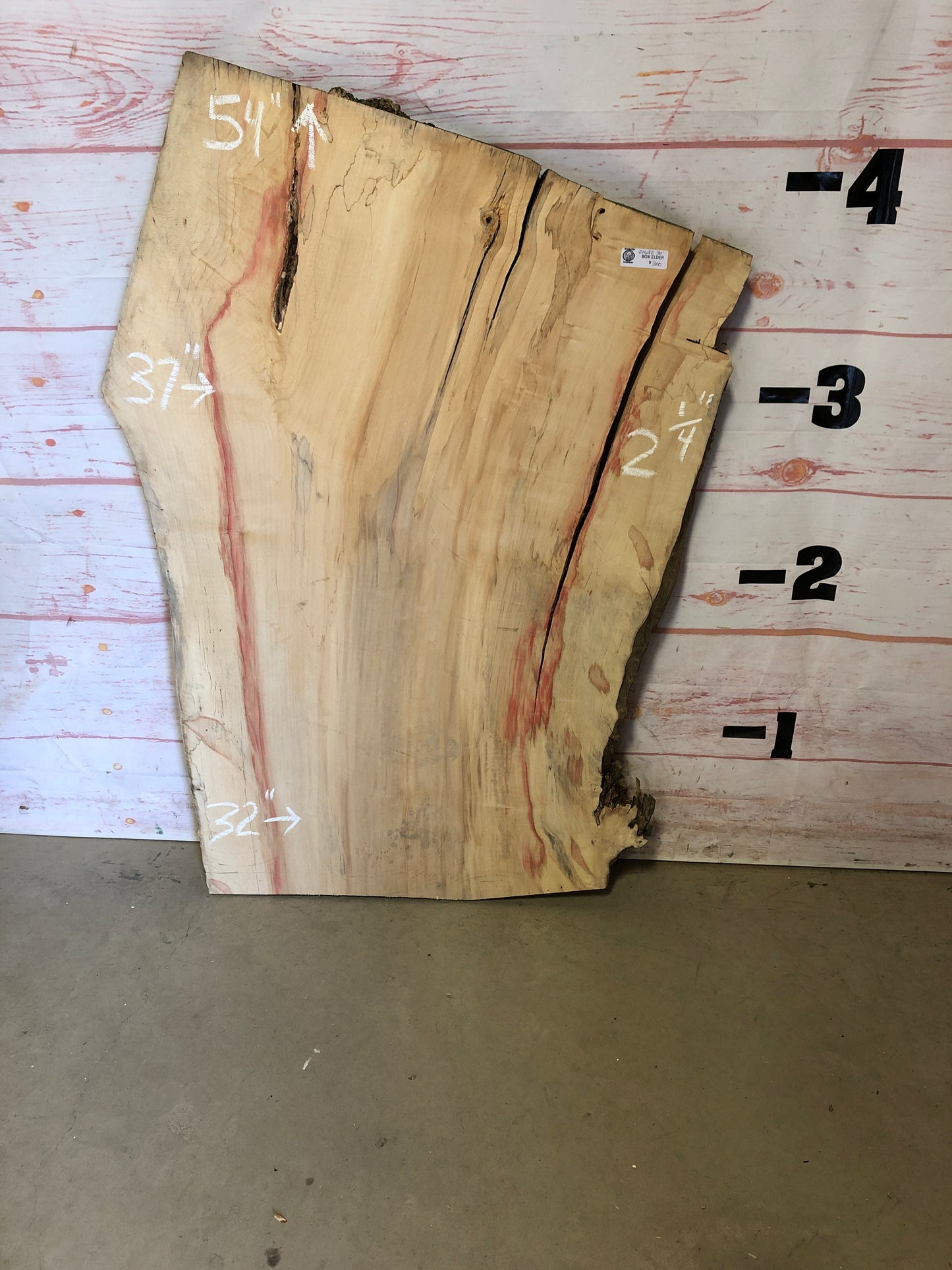 Live Edge Box Elder Sku#22682L-30