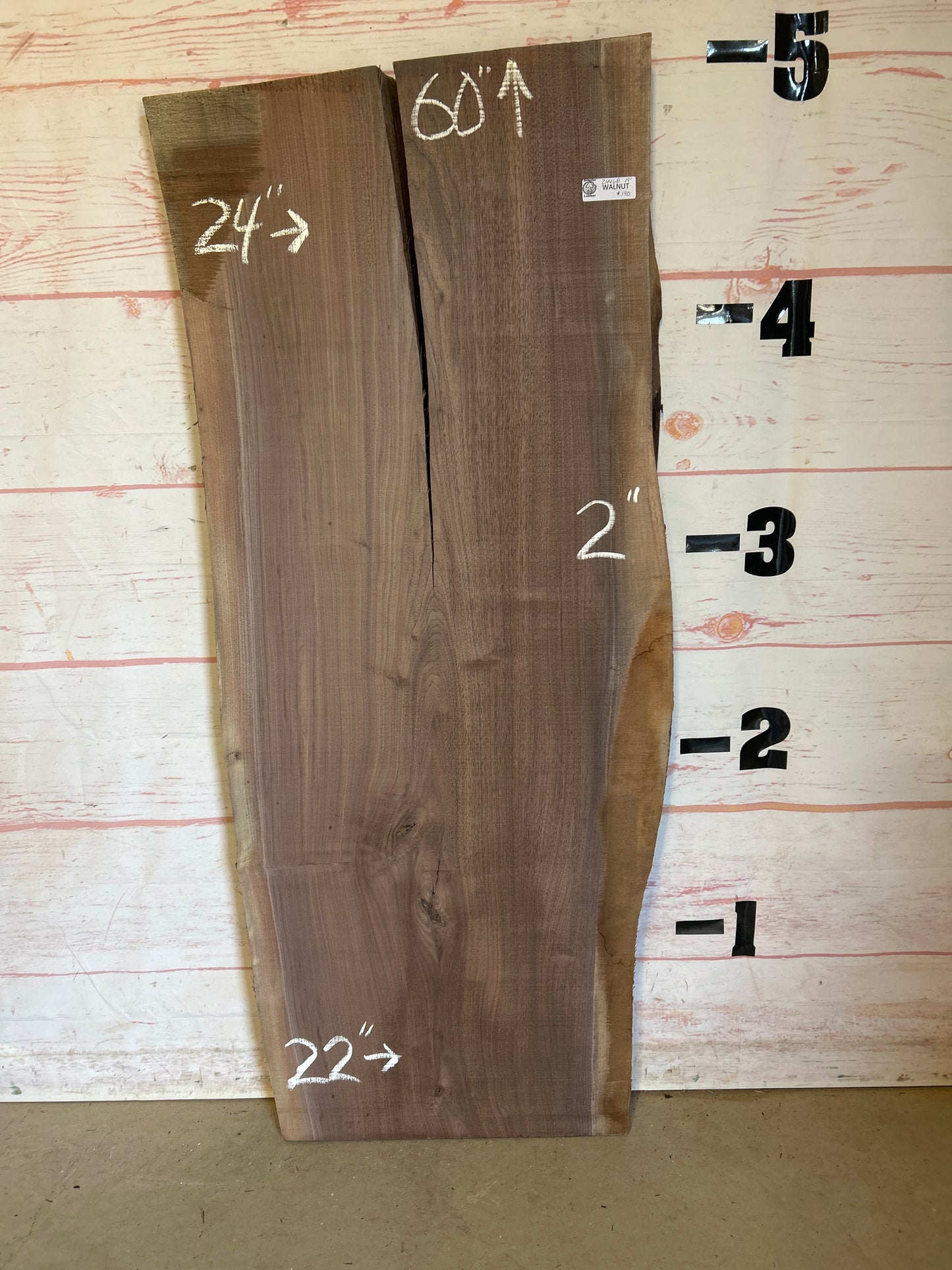 Live Edge Walnut Sku#24468A-19