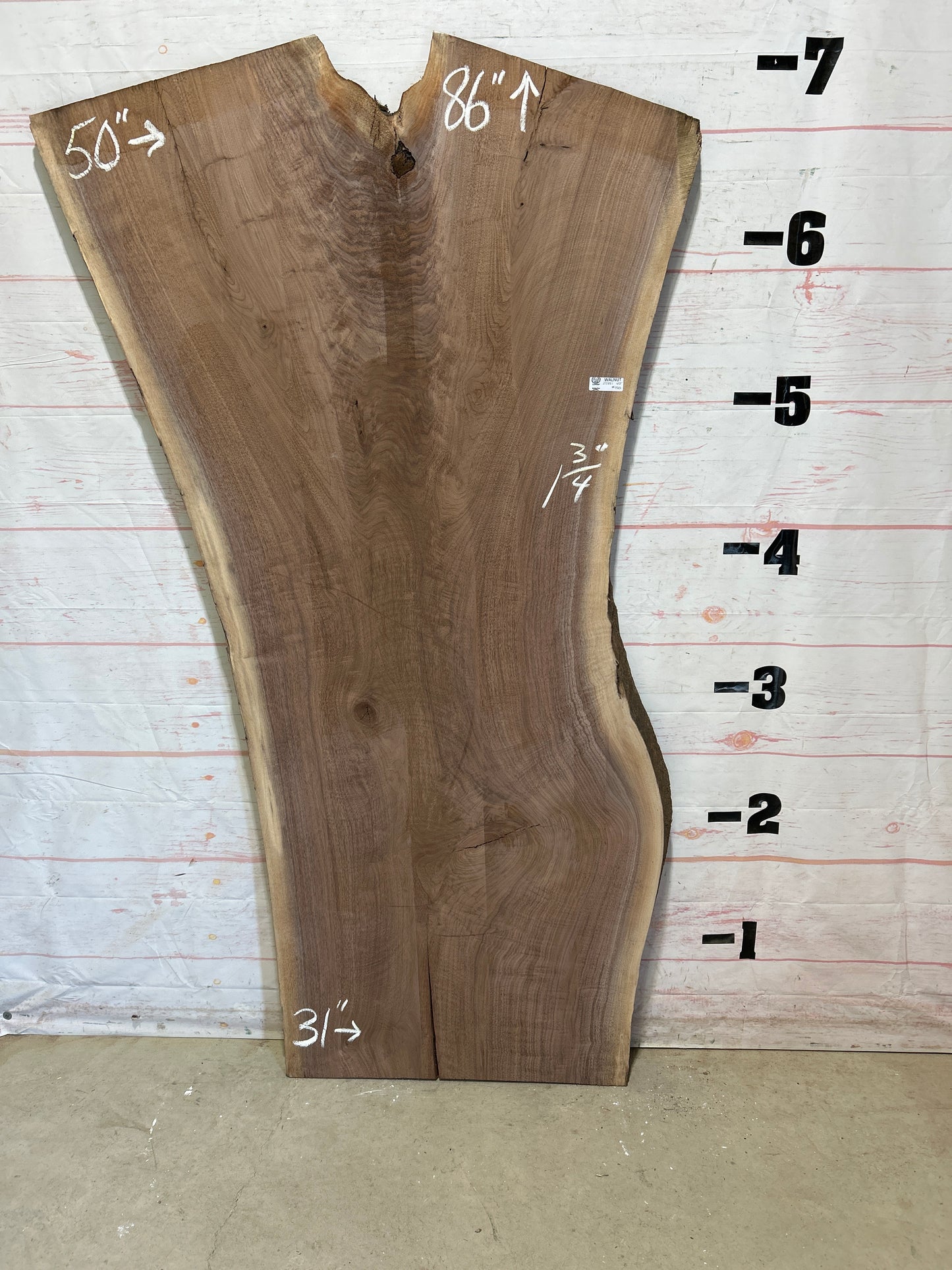 Live Edge Walnut Sku#25881-43
