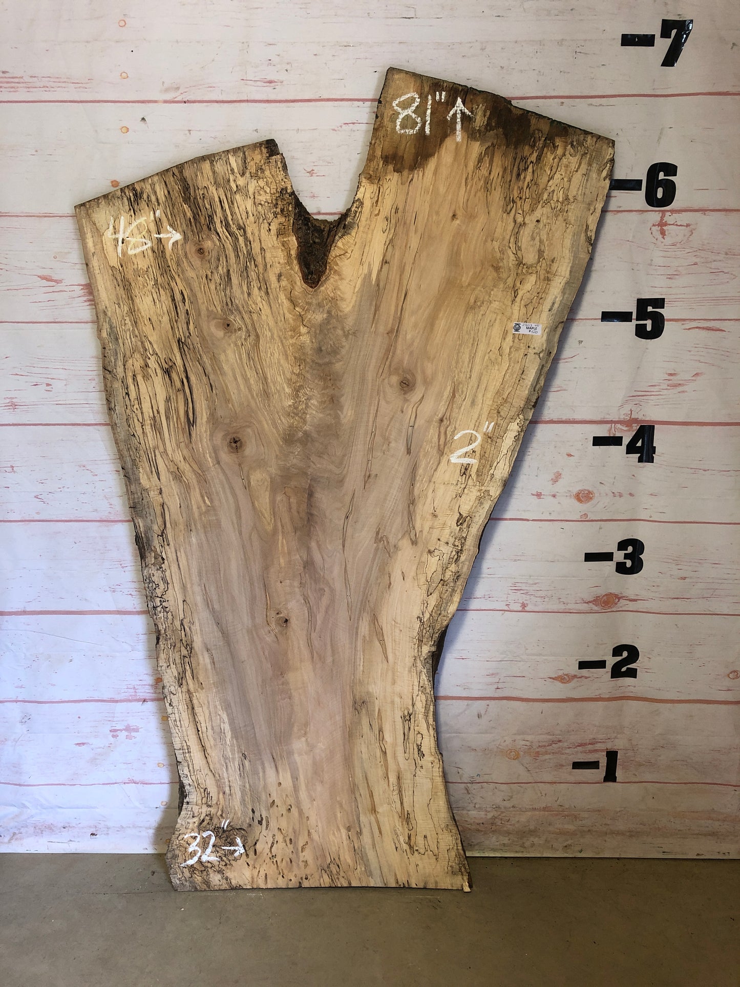 Live Edge Spalted Maple Sku#23213S-45