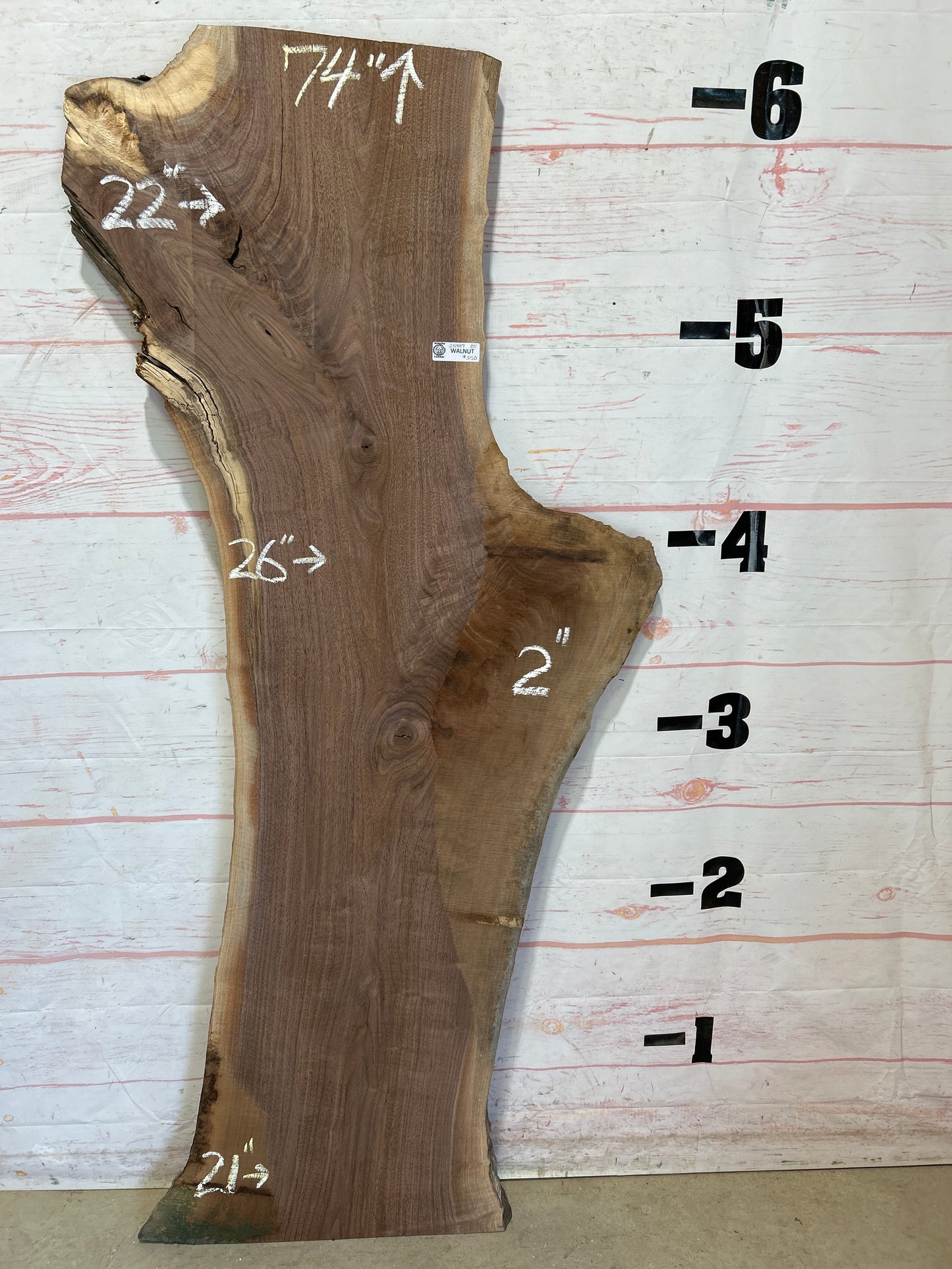 Live Edge Walnut Sku#25887A-25