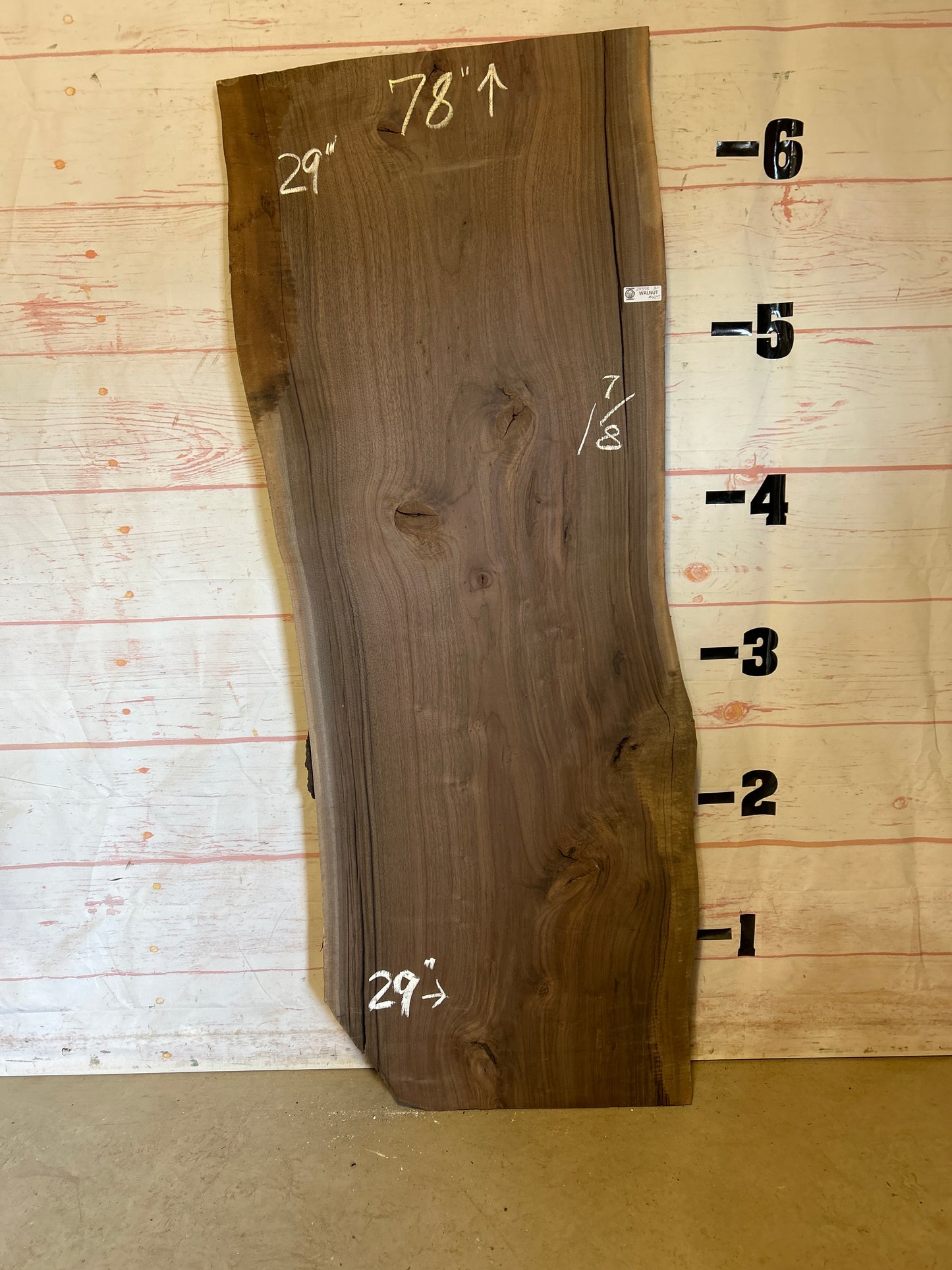 Live Edge Walnut Sku#24598-31