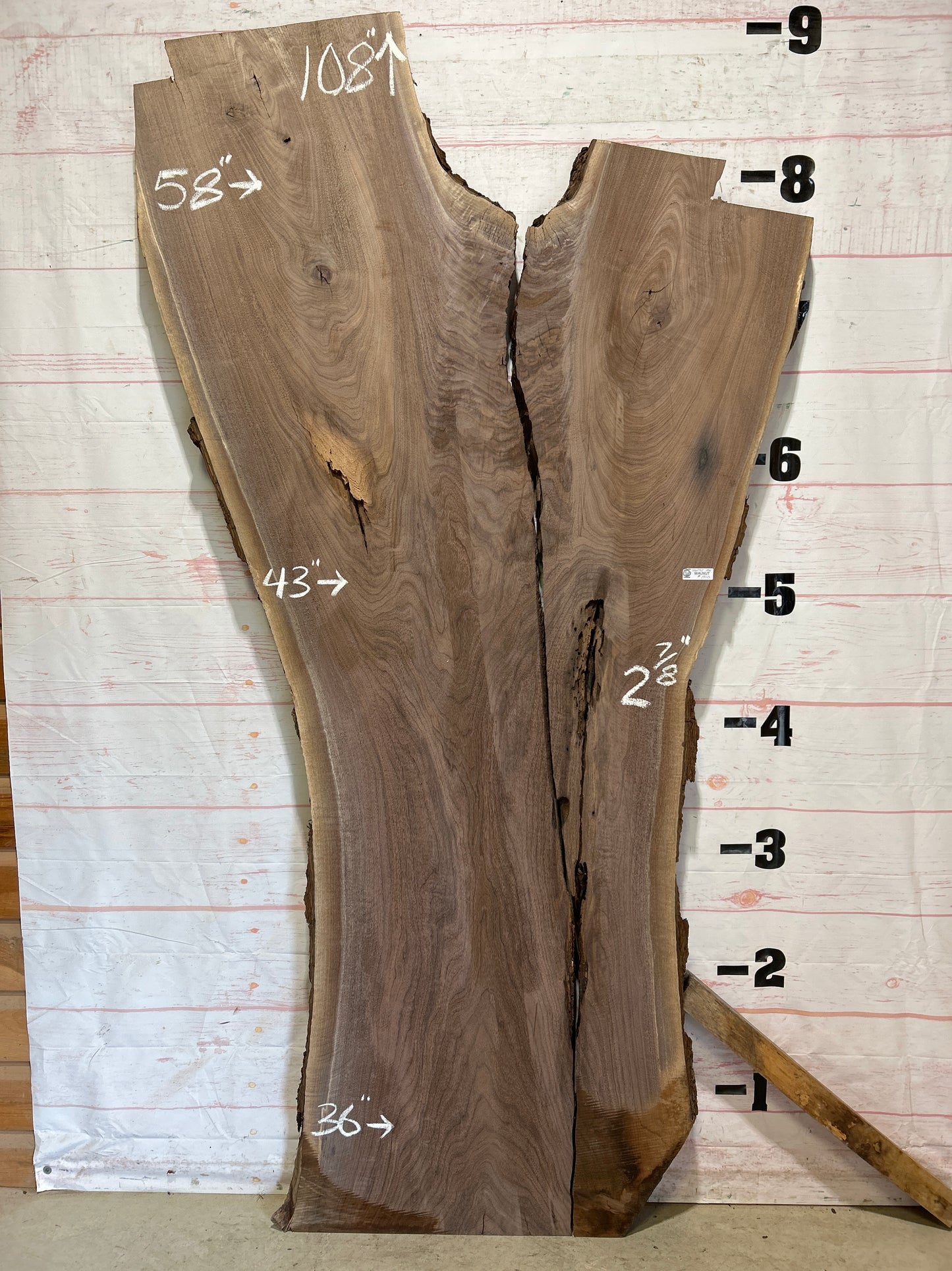 Live Edge Walnut Sku#26242S-106