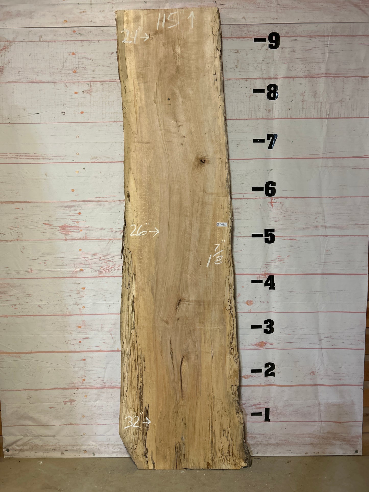 Live Edge Spalted Maple Sku#24452-45