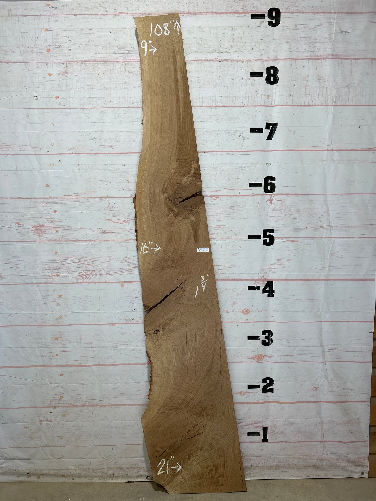 Live Edge White Oak Sku#26787-20