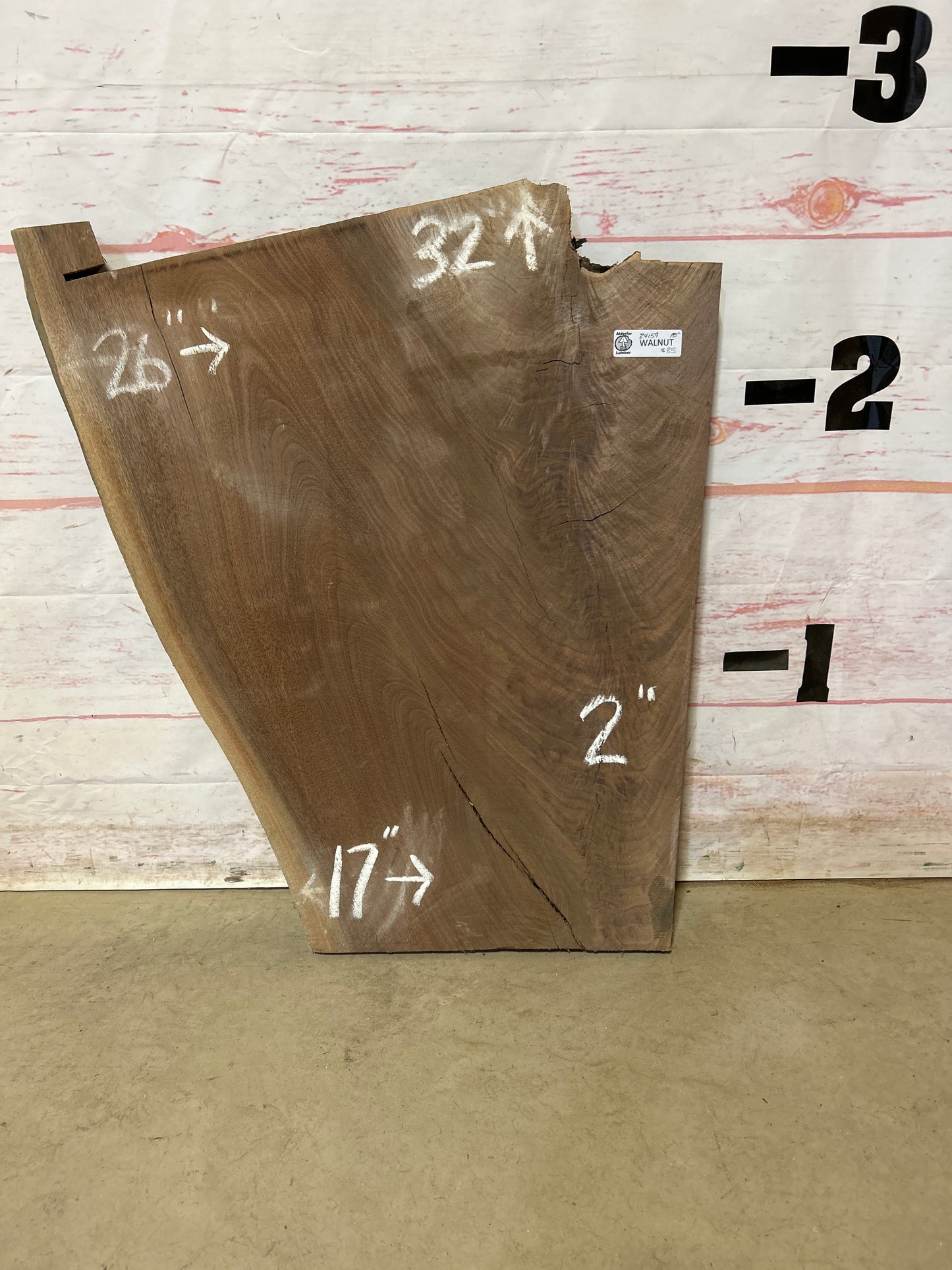 Live Edge Walnut Sku#24159M-10