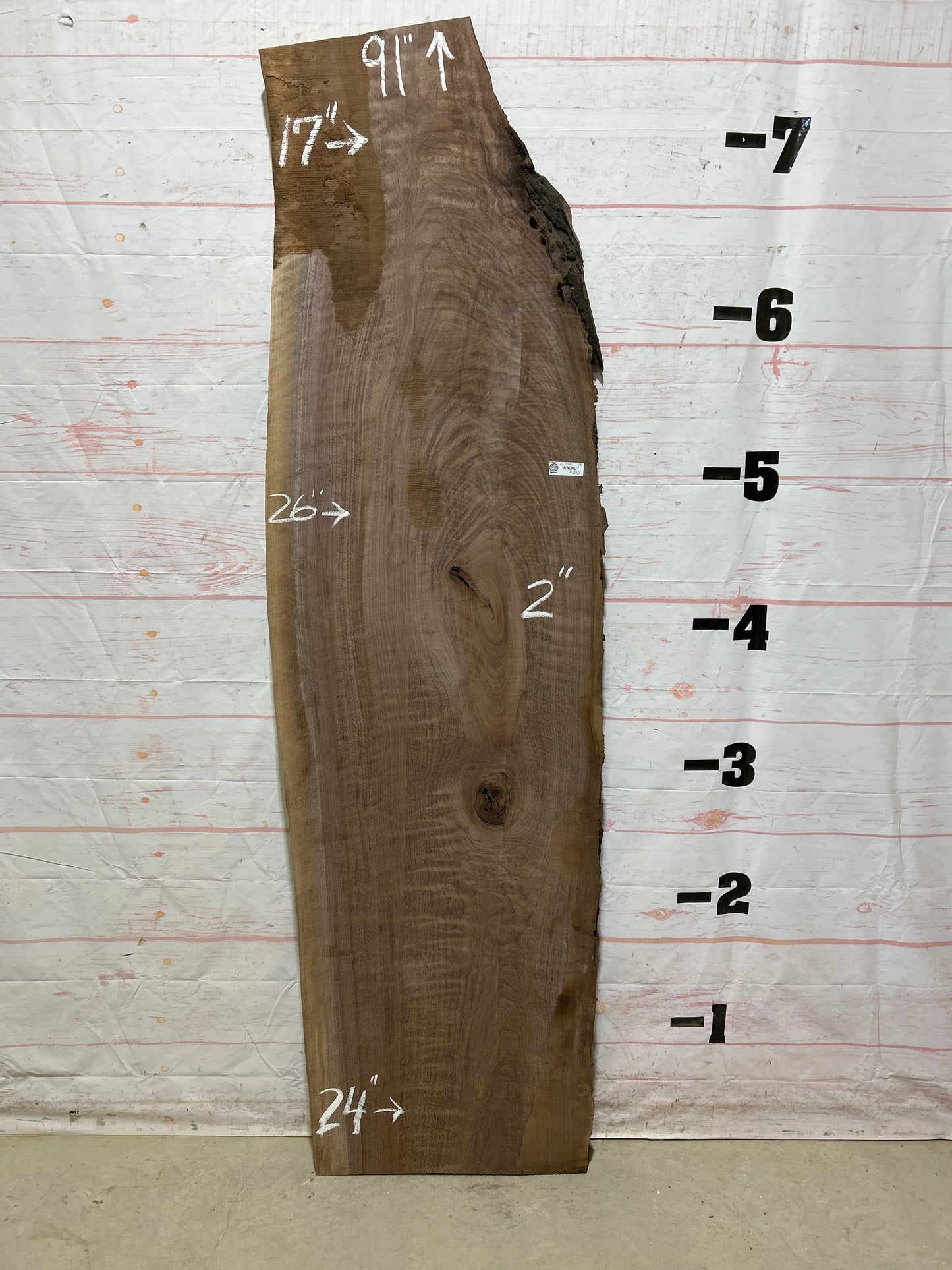 Live Edge Walnut Sku#26738J-28