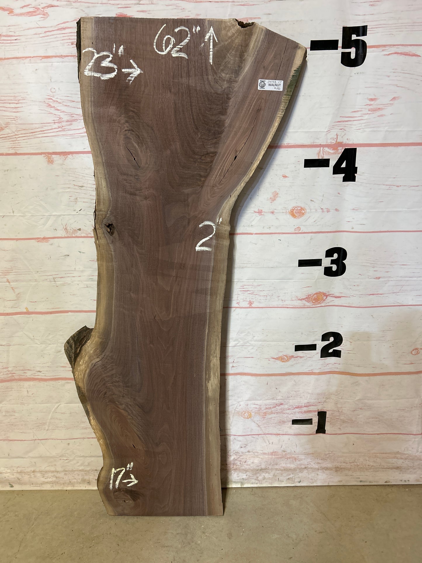 Live Edge Walnut Sku# 24732A-17