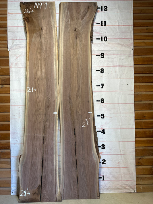 Live Edge Walnut Set Sku#26371S-140