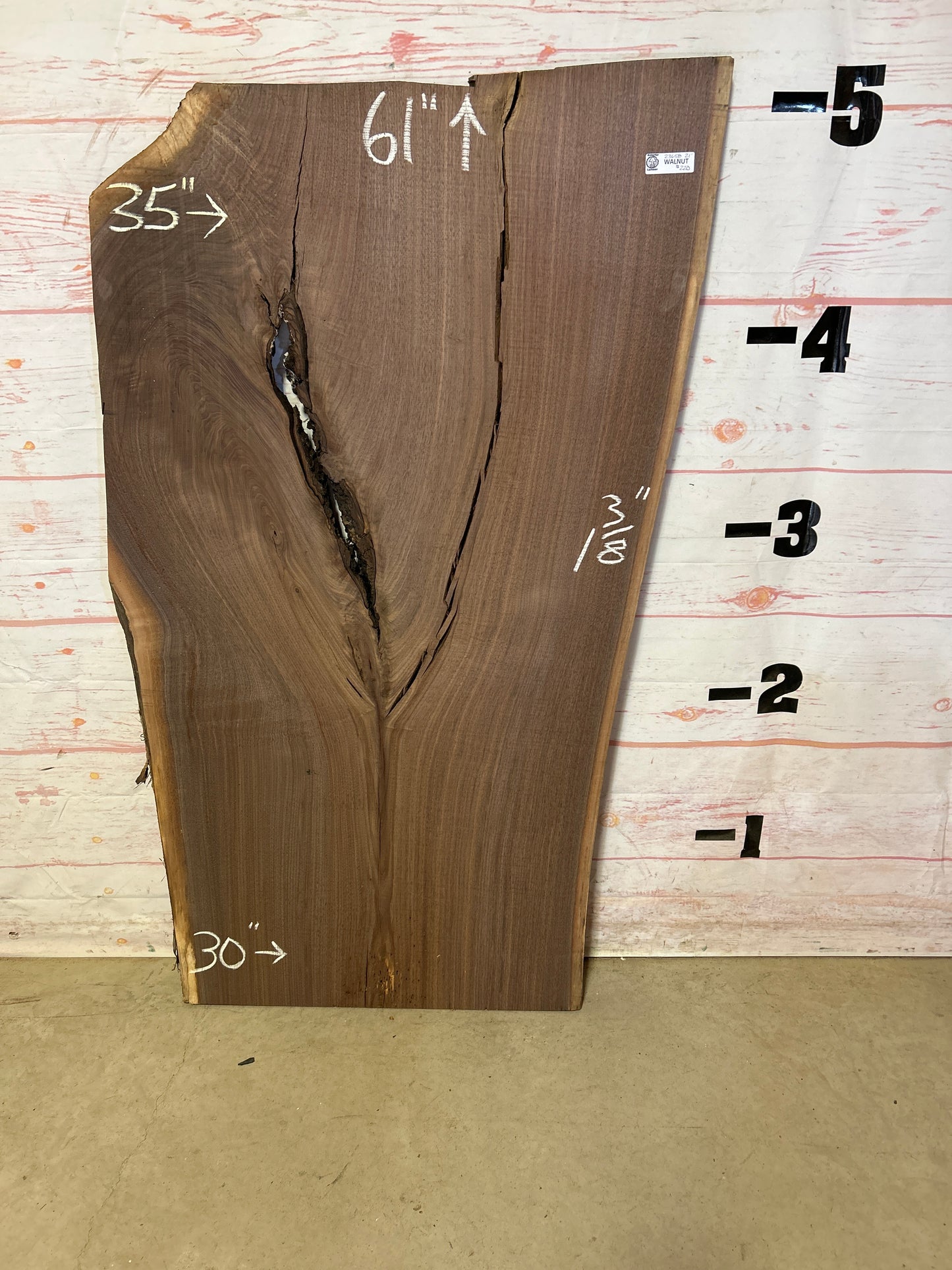 Live Edge Walnut Sku#23658A-21