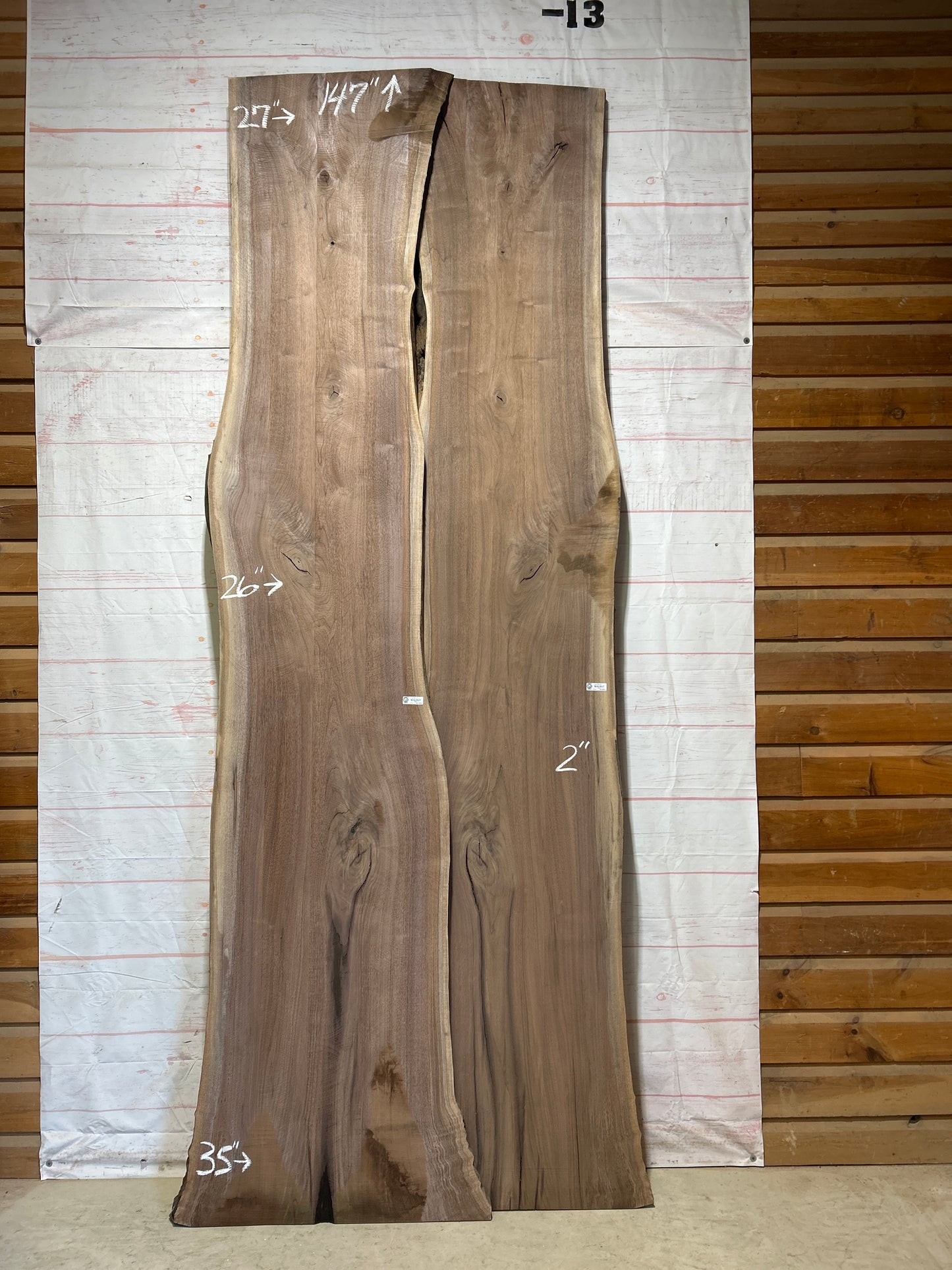 Live Edge Walnut Set Sku#26965-126