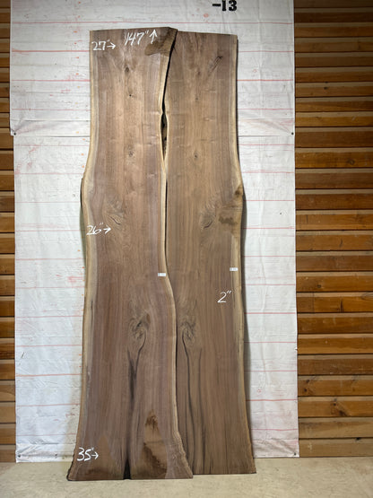 Live Edge Walnut Set Sku#26965-126