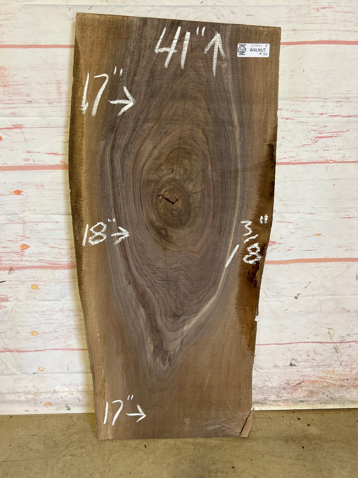 Live Edge Walnut Sku#23941M-8