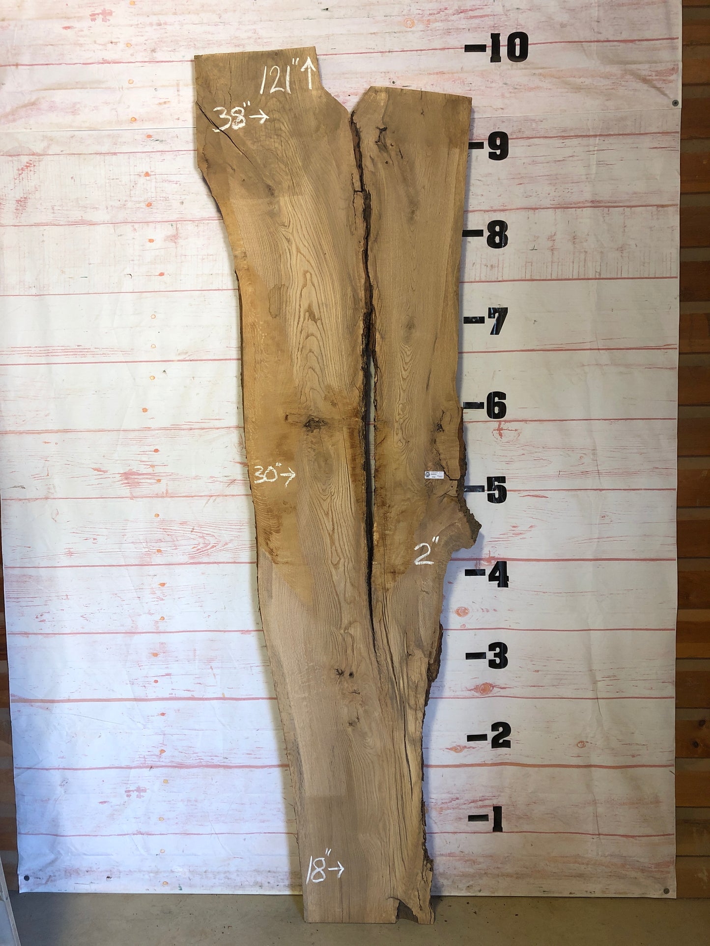 Live Edge White Oak Sku#23244-47