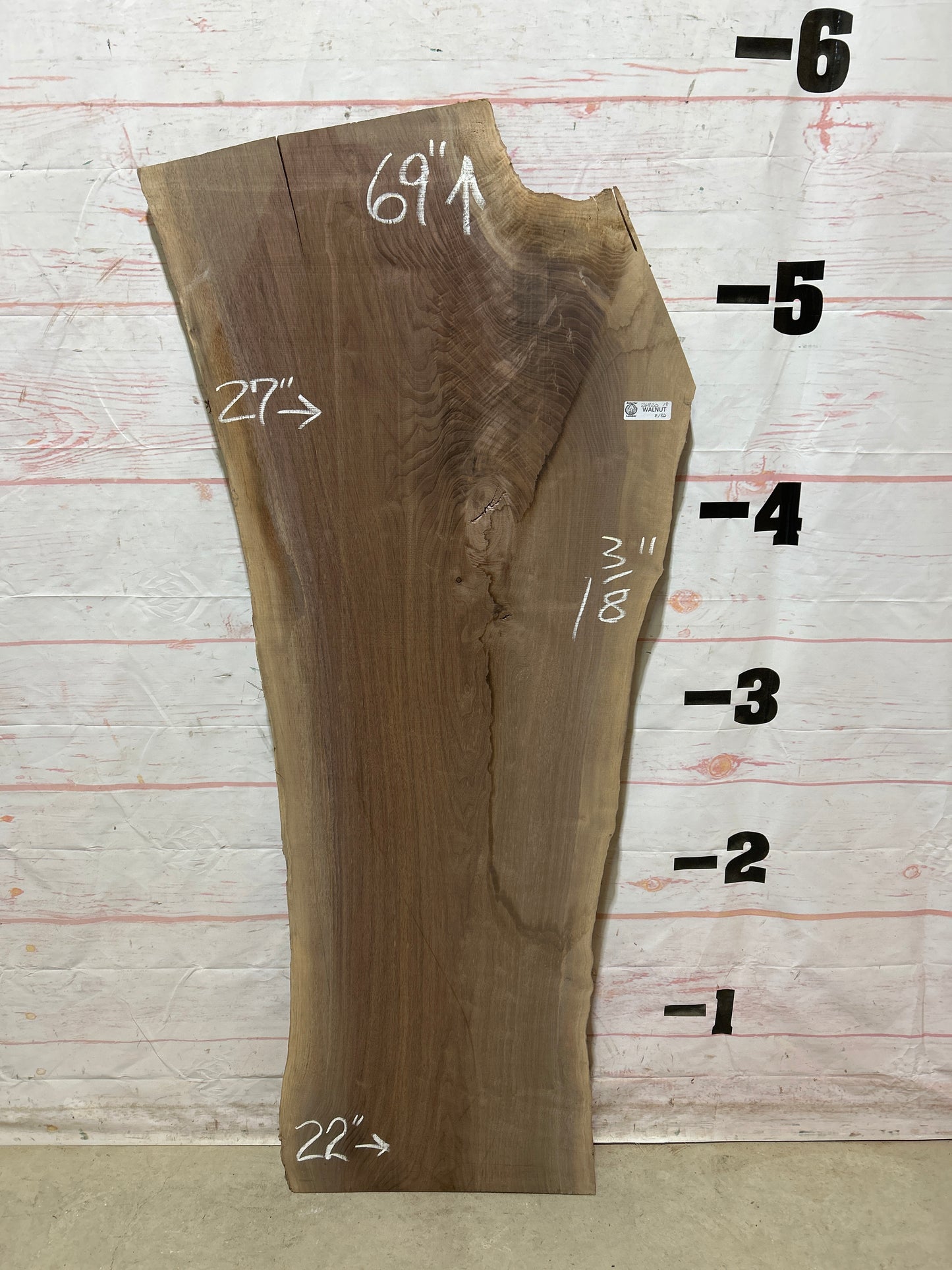 Live Edge Walnut Sku#26820M-18