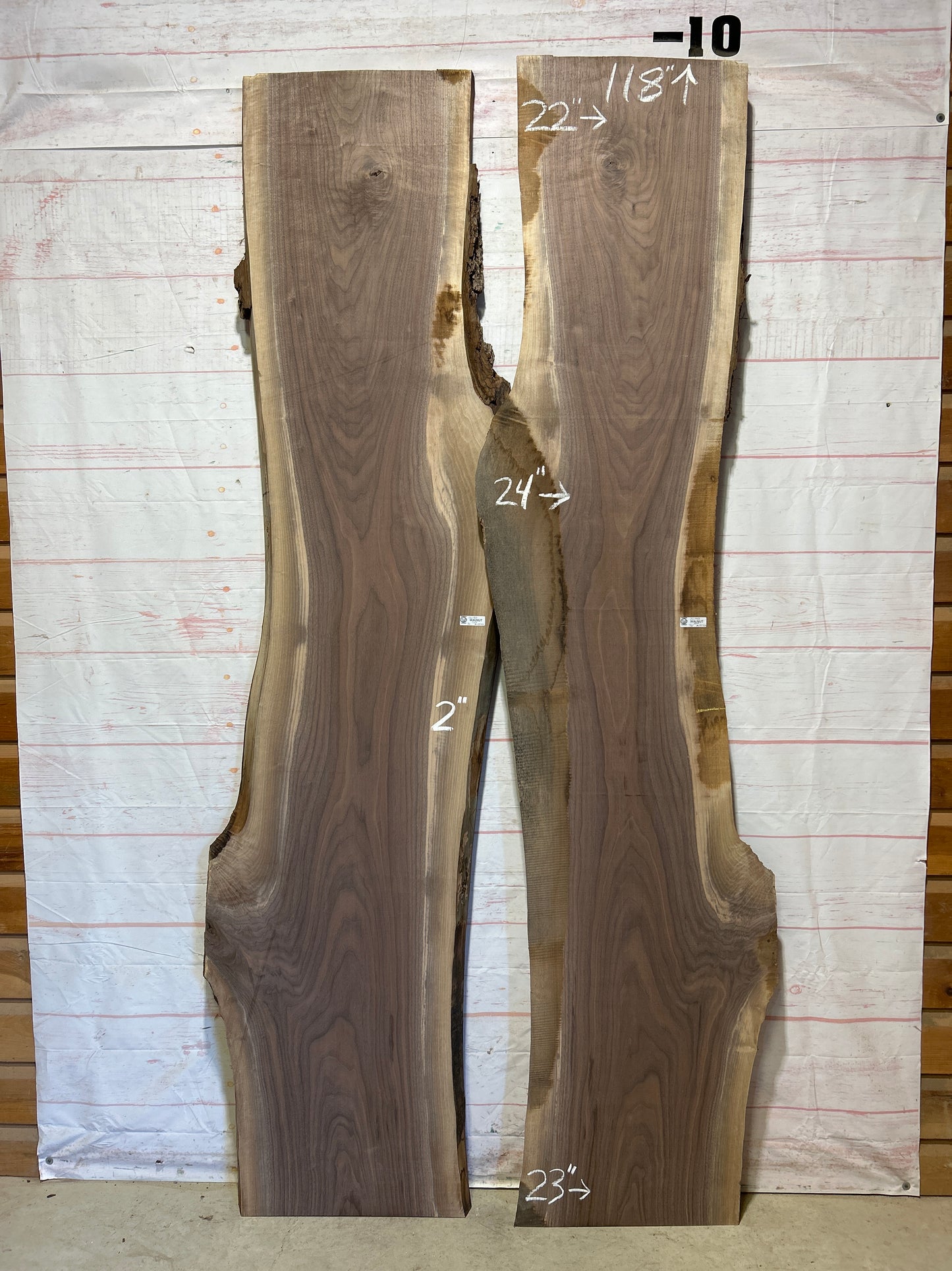 Live Edge Walnut Set Sku#26190K-76