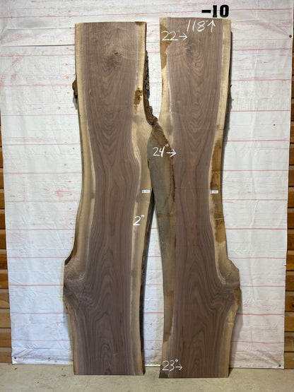 Live Edge Walnut Set Sku#26190K-76