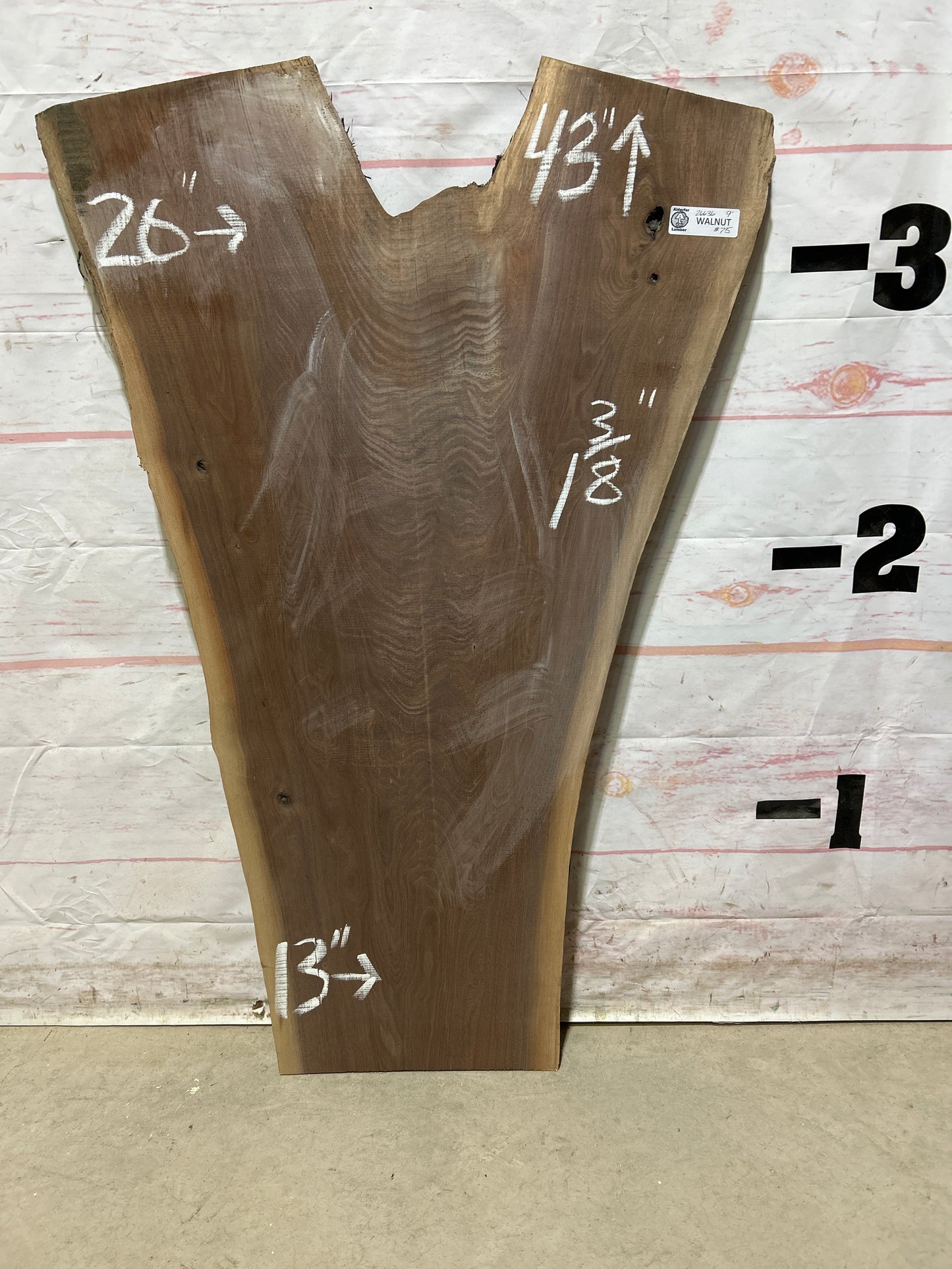 Live Edge Walnut Sku#26636M-9
