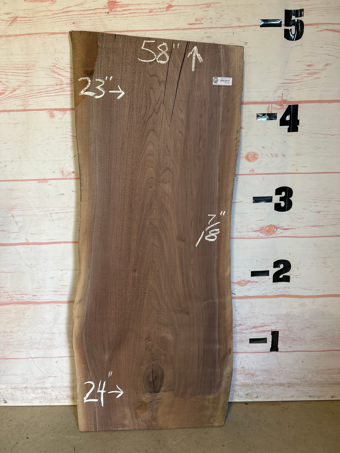 Live Edge Walnut Sku#24472A-19