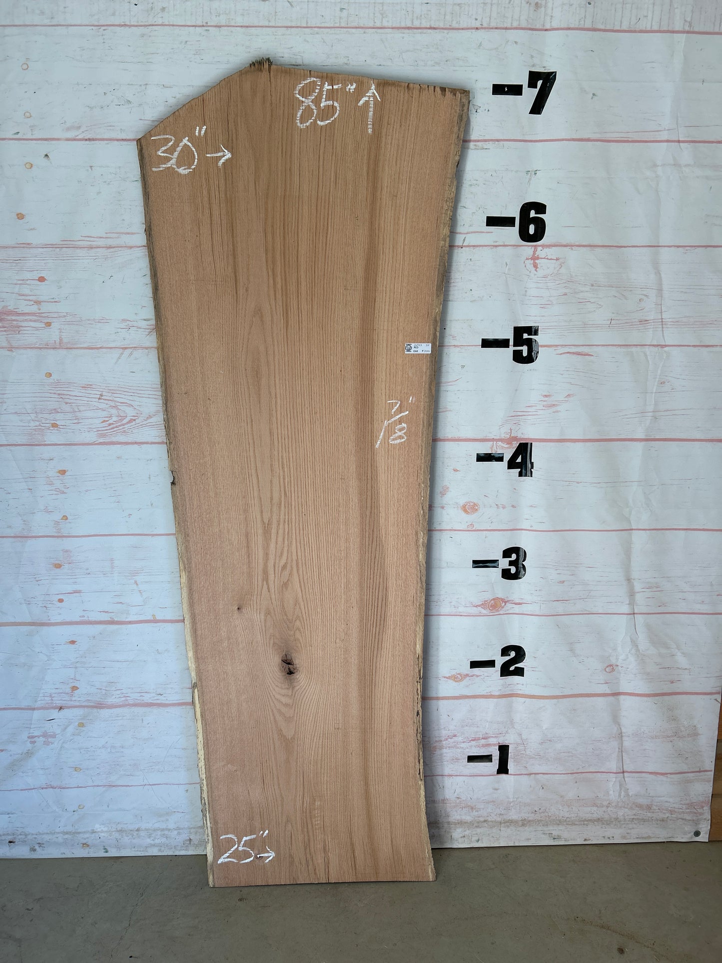 Live Edge Red Oak Sku#26943-33