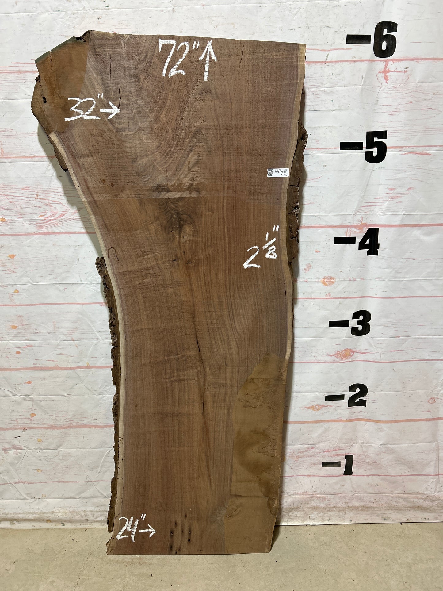 Live Edge Walnut Sku#27179A-28