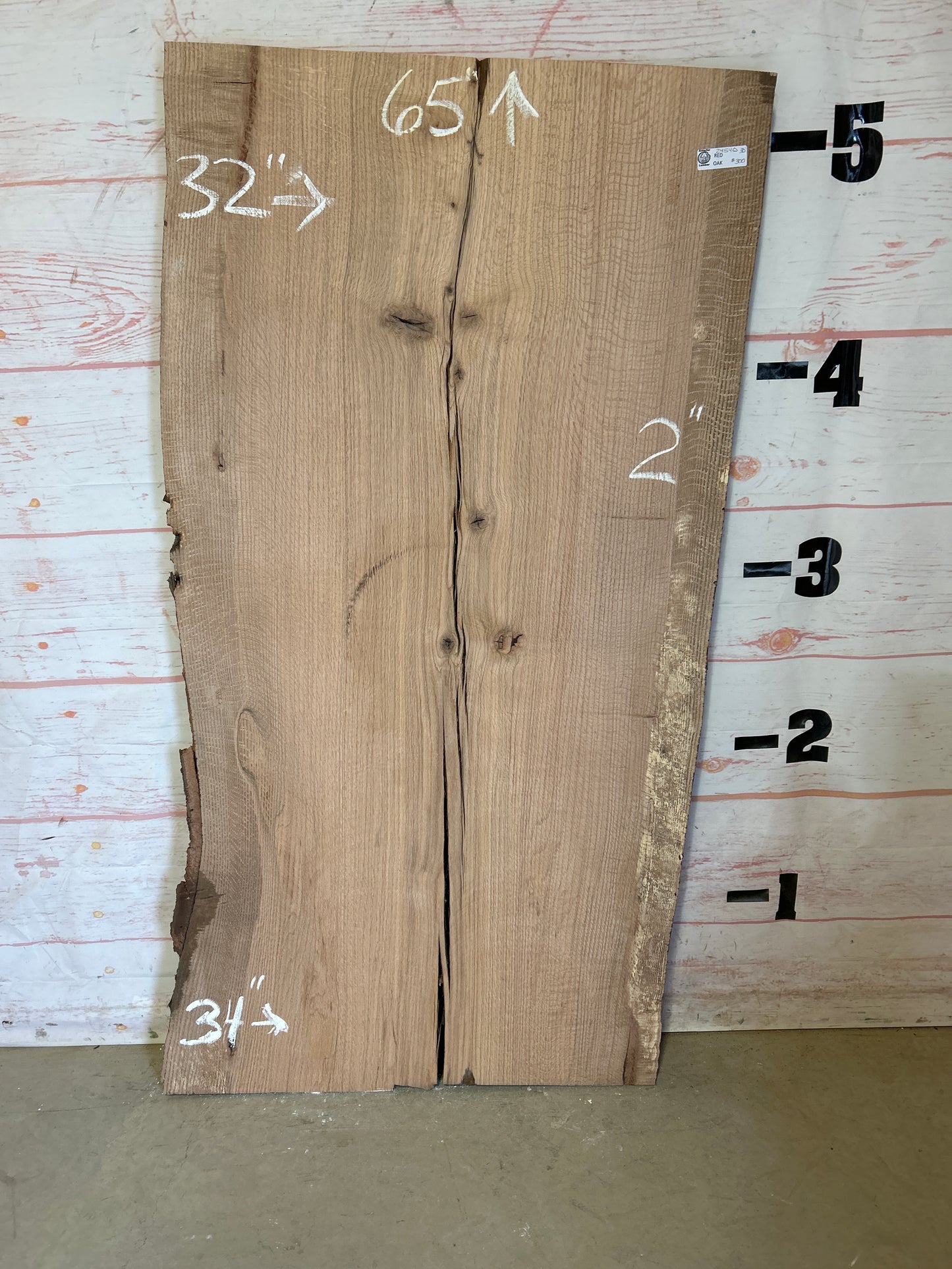 Live Edge Red Oak Sku#24540-30