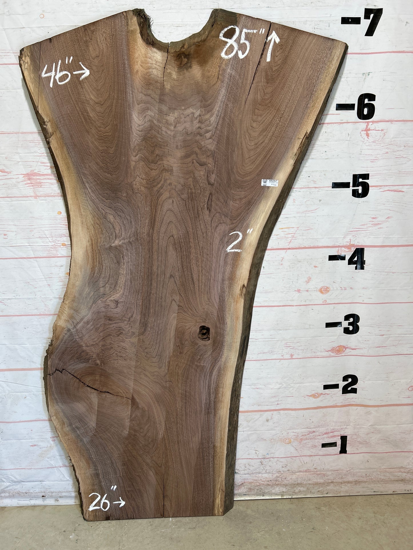 Live Edge Walnut Sku#25882-43